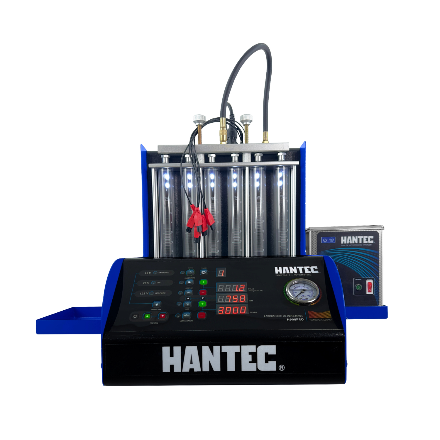Laboratorio De Inyectores HANTEC 6 Inyectores Pro GDI Piezoeléctrico