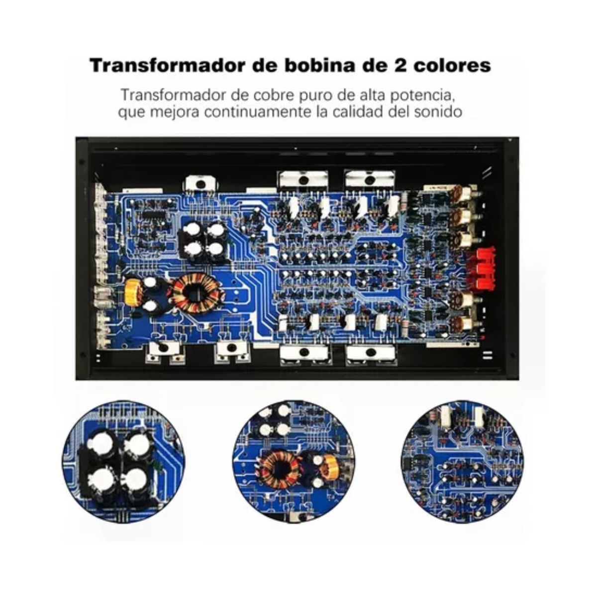 Amplificador De Audio De 6800w 4 Canales Para Auto