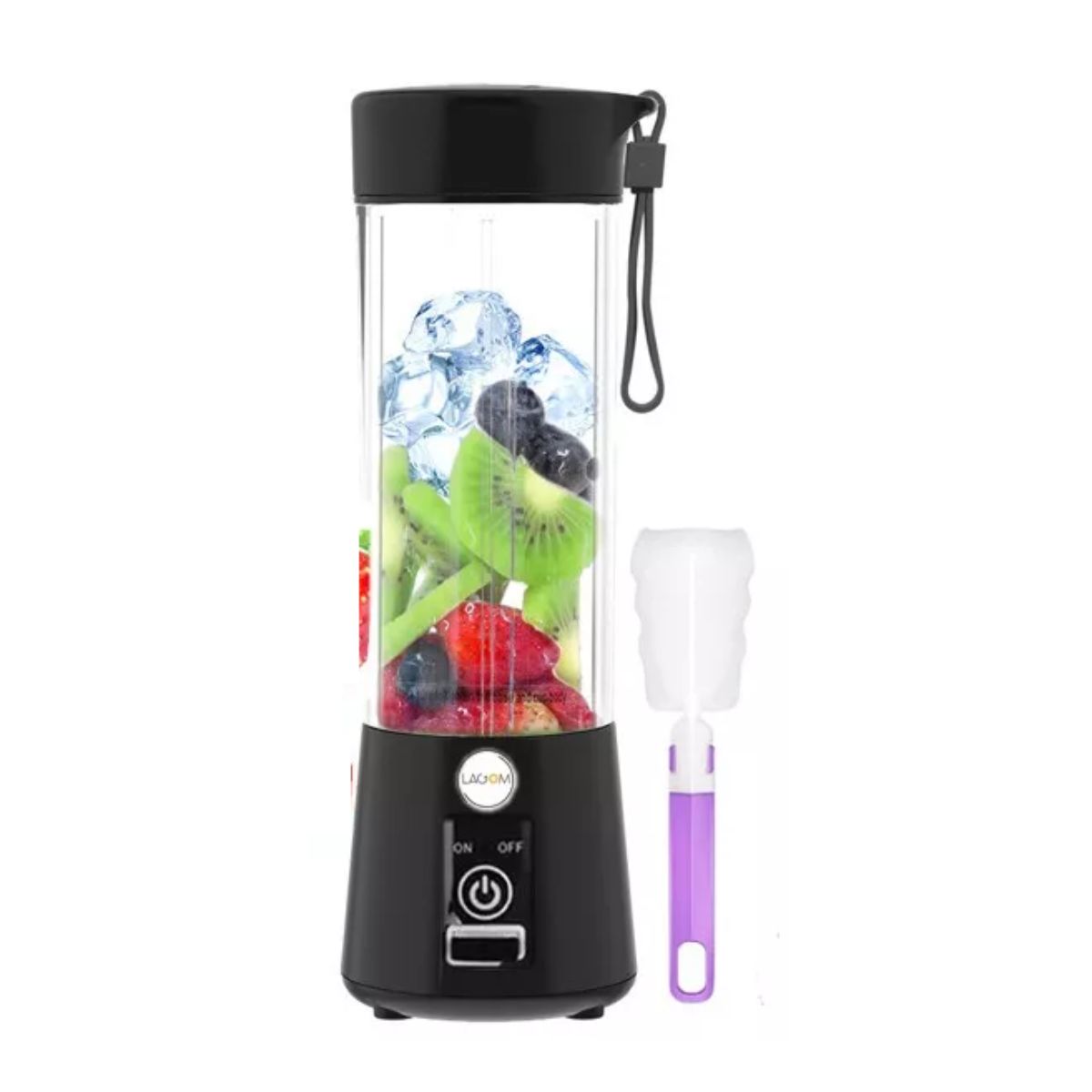 Licuadora Portatil Mini Exprimidor Negro 380ml