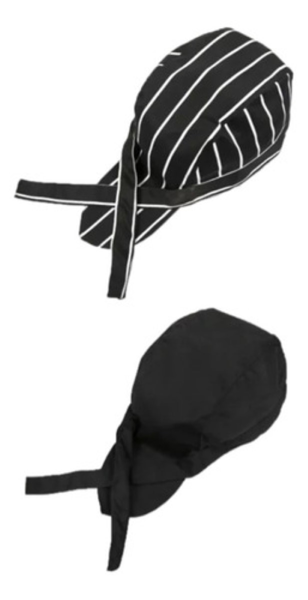 2pcs Sombrero Cocinero Gorra Gorritos Chef Cabeza Ajustable Combinación 2