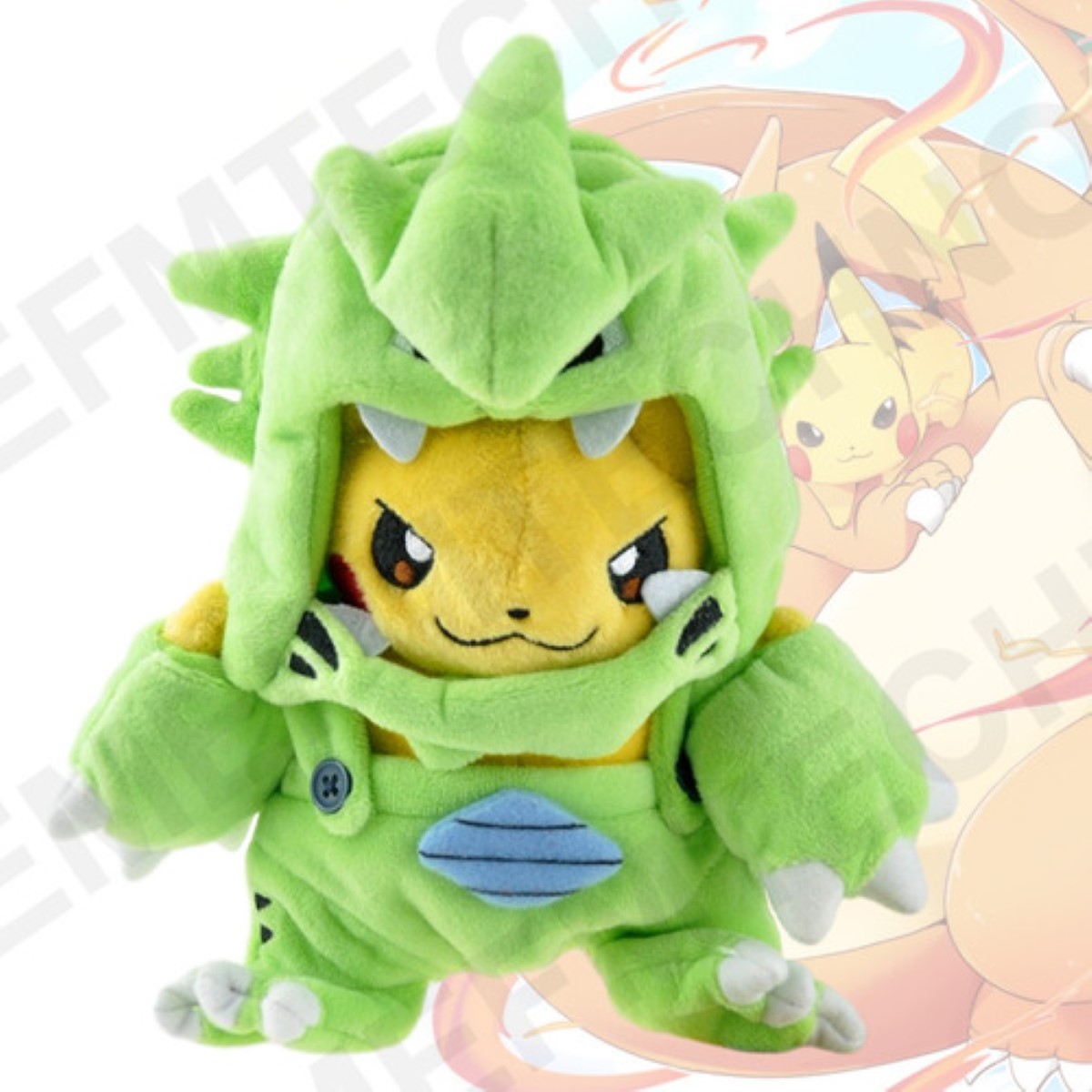 Peluche Pokémon Pikachu Regalos Excelente Más Calidad Amarillo/Verde