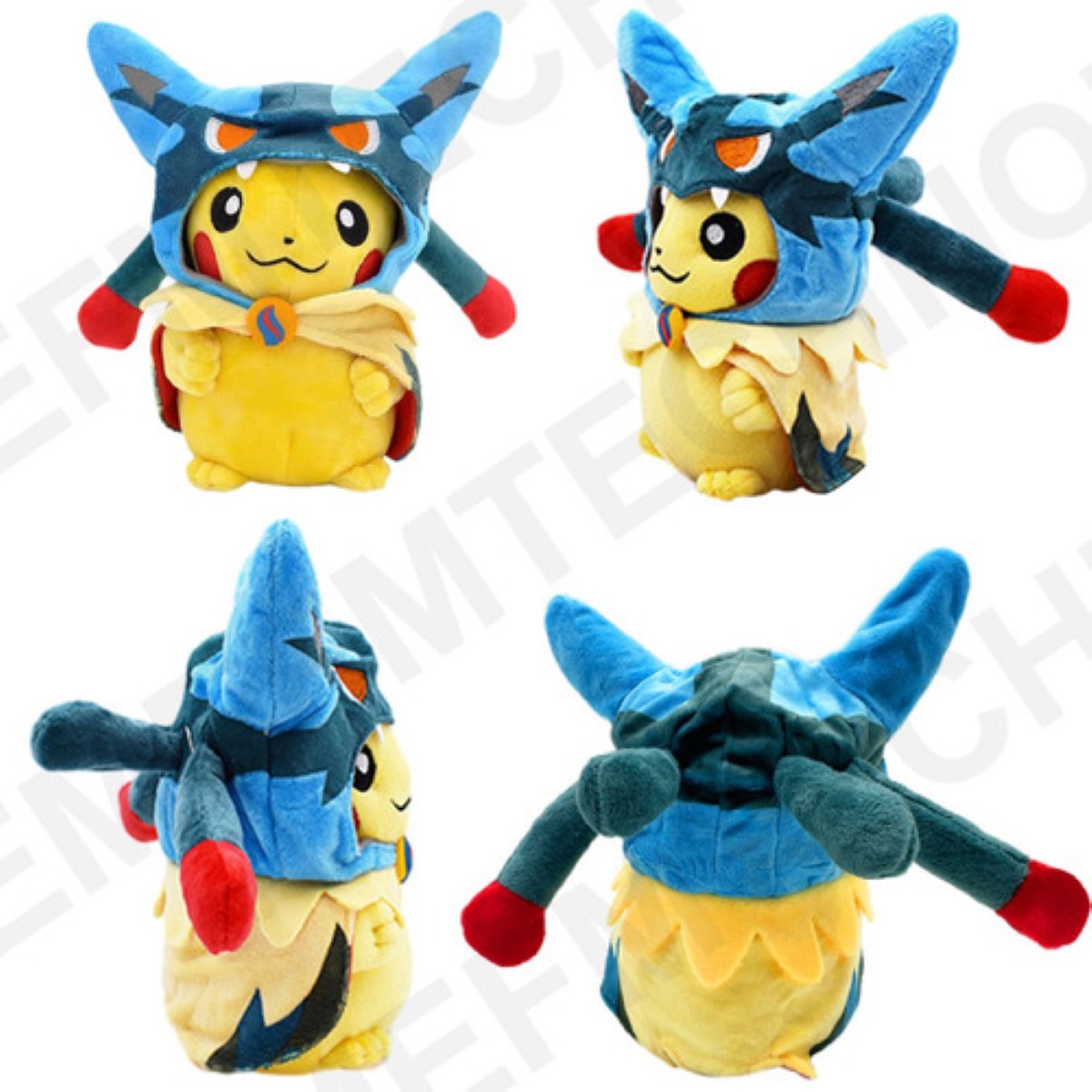 Peluches Pokémon Regalos Excelente Más Calidad 23cm Amarillo Gorra Azul