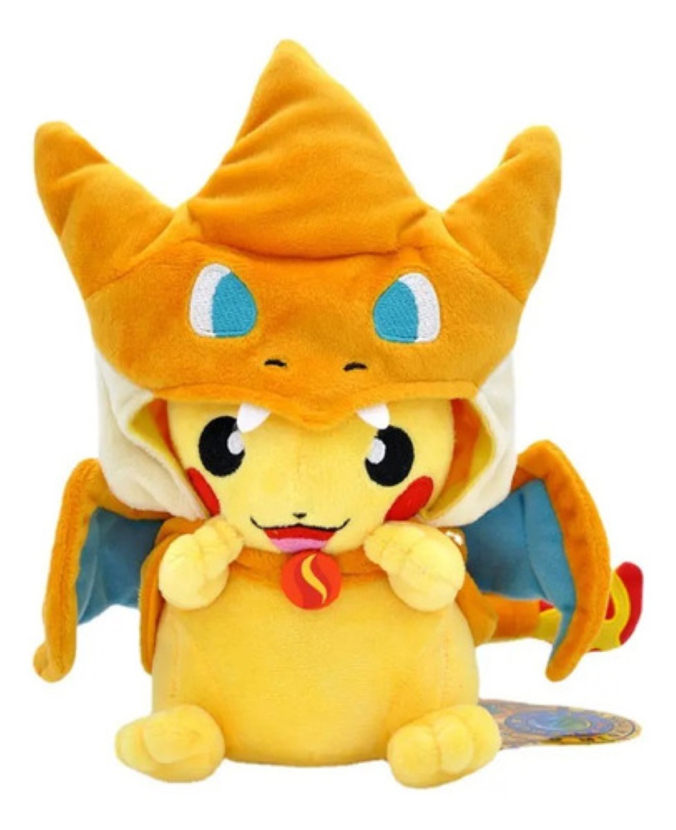 Pikachu Peluche Pokemon Charizard Muñeco De Peluche 23cm gorra naranja