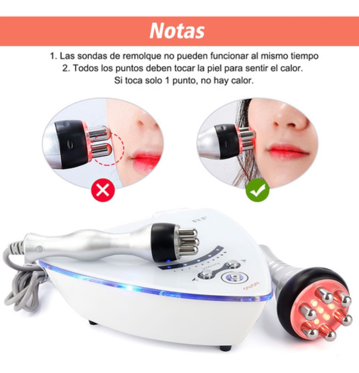 Máquina De Cosmetología Corporal Y Facial Belleza 5 Niveles Blanco