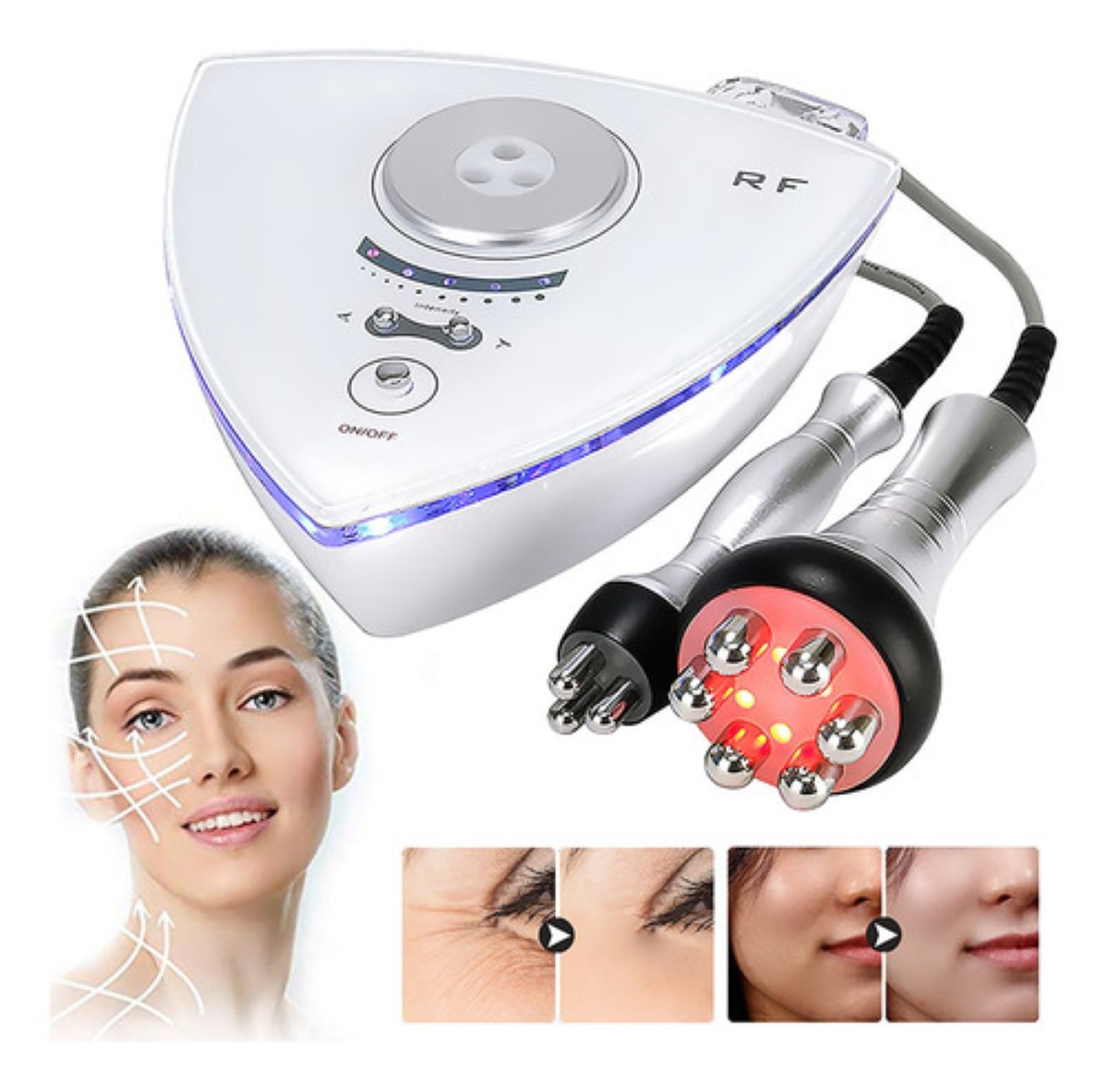 Máquina De Cosmetología Corporal Y Facial Belleza 5 Niveles Blanco