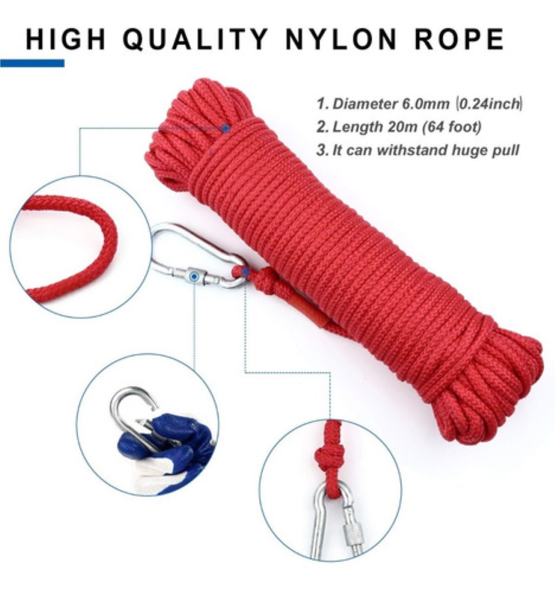 Imán De Pesca De Neodimio De Doble Cara Para Recuperación Gris 