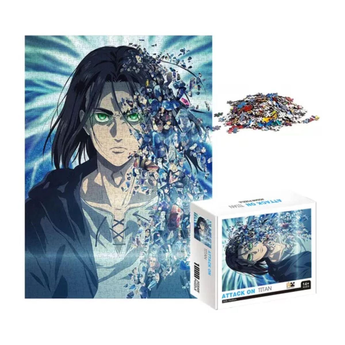 Rompecabezas Attack On Titan Eren Anime Puzzle 1000 Piezas