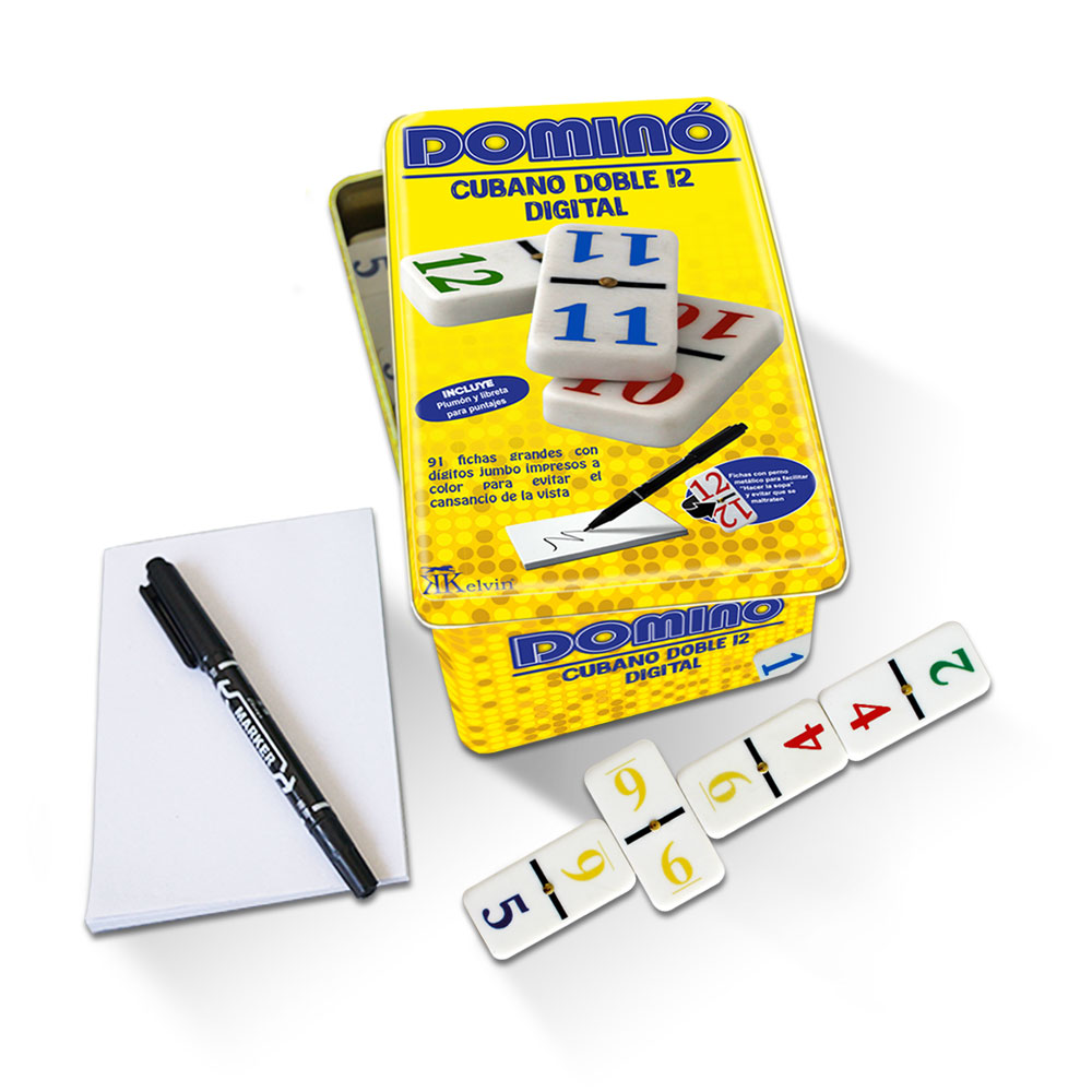 DOMINÓ DOBLE 12 LATA DIGITAL KELVIN