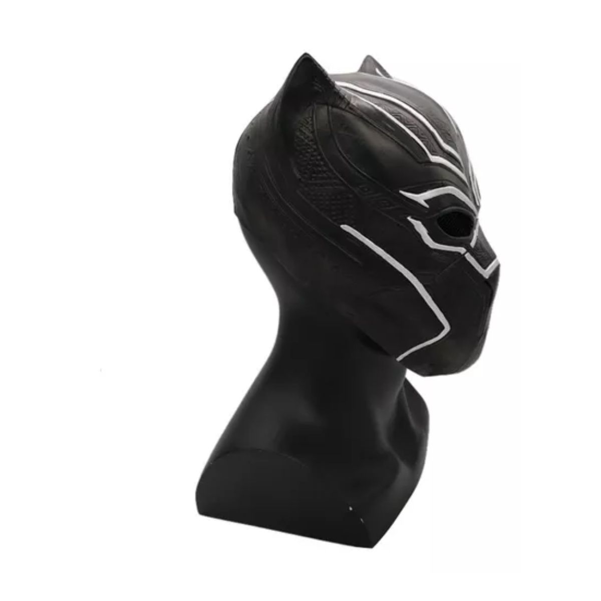 Mascara Black Panther Latex Disfraz Halloween Cosplay Fiesta  Negro