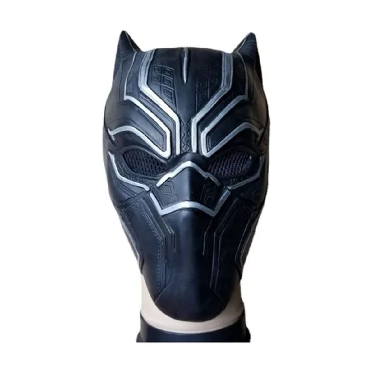 Mascara Black Panther Latex Disfraz Halloween Cosplay Fiesta  Negro