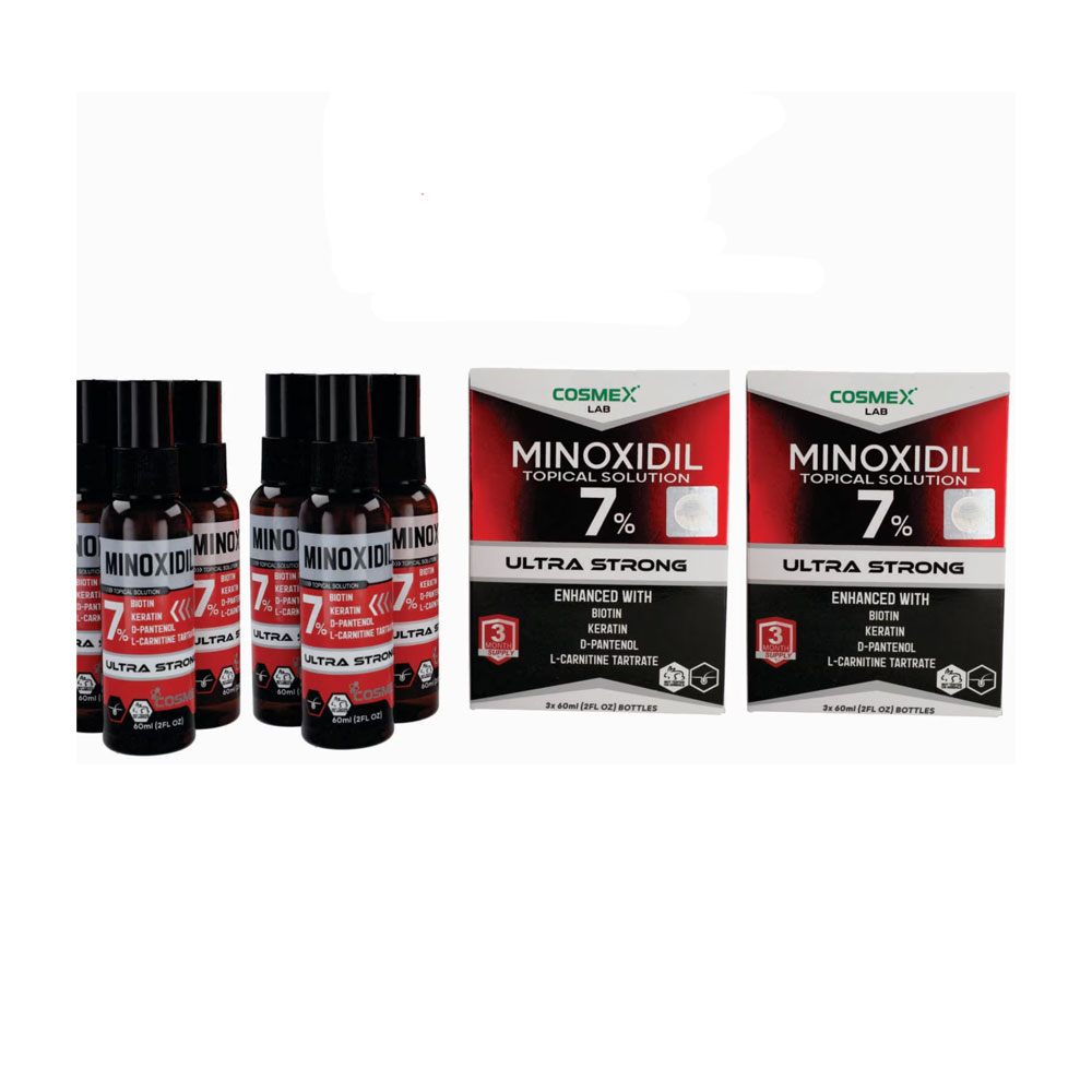 MINOXIDIL 7% Crecimiento de Cabello CosmexLab Ultra Strong 60 ml 6 meses