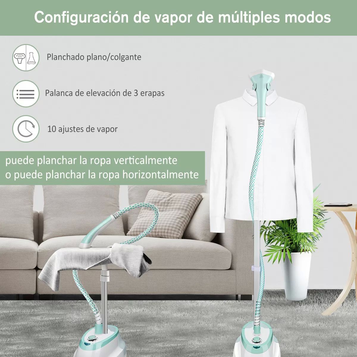 Plancha De Vapor Vertical Profesional Planchas De Ropa 1800w