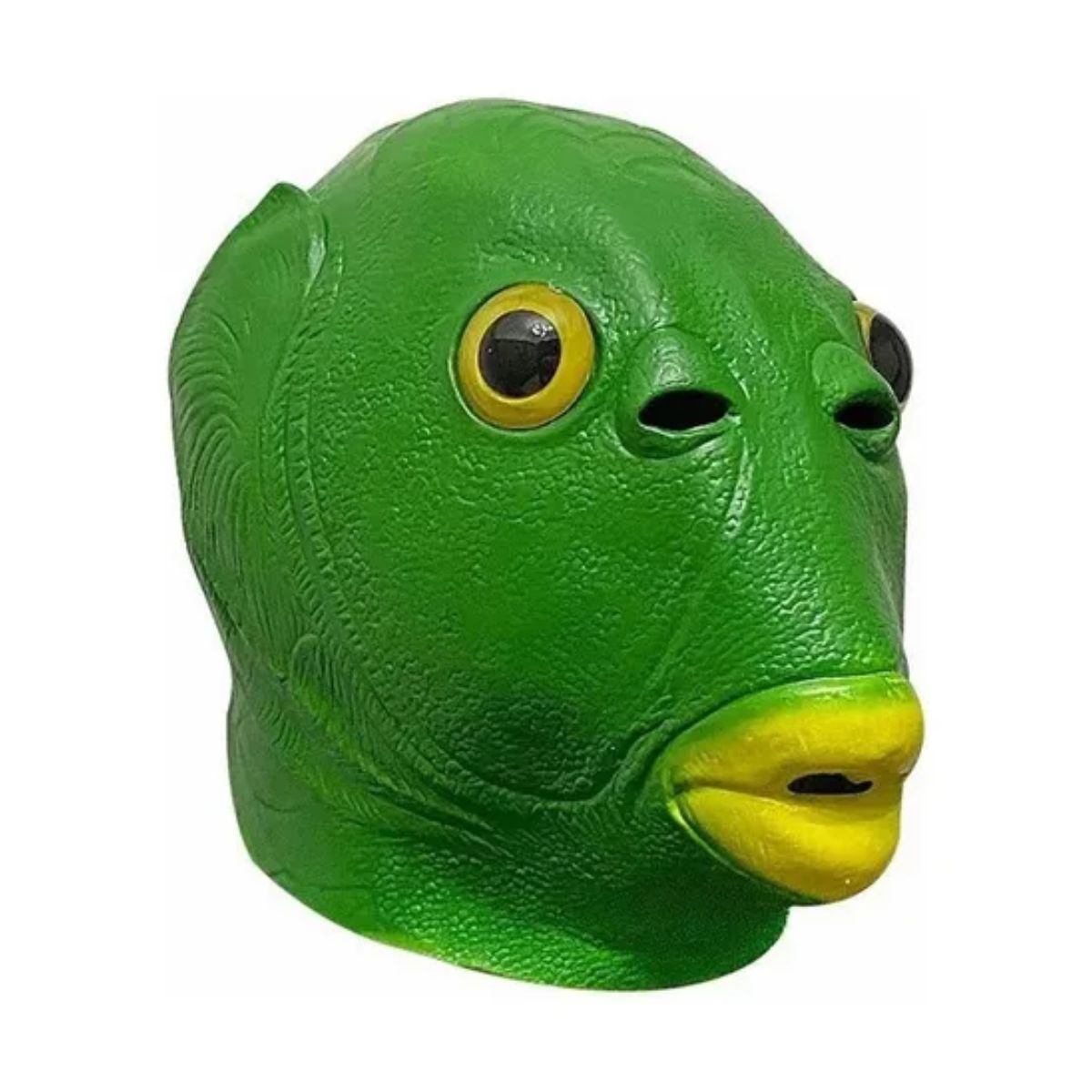 Mascaras Halloween Latex Cabeza Pez Cosplay Fiesta Divertido Verde