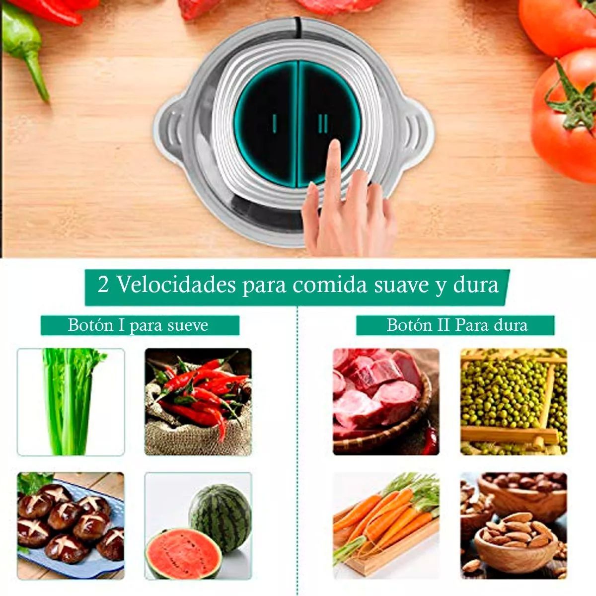 Procesadora De Alimentos Picadora De Carne/verduras 2l 350w.
