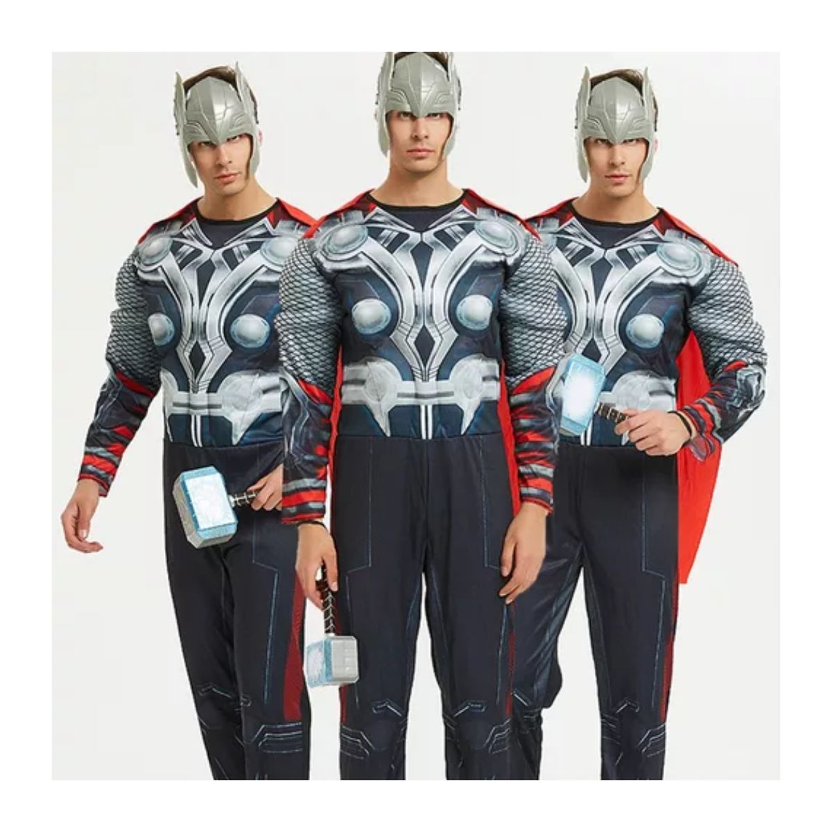 Disfraz Thor Cosplay Halloween Musculoso Superheroes Adulto One size