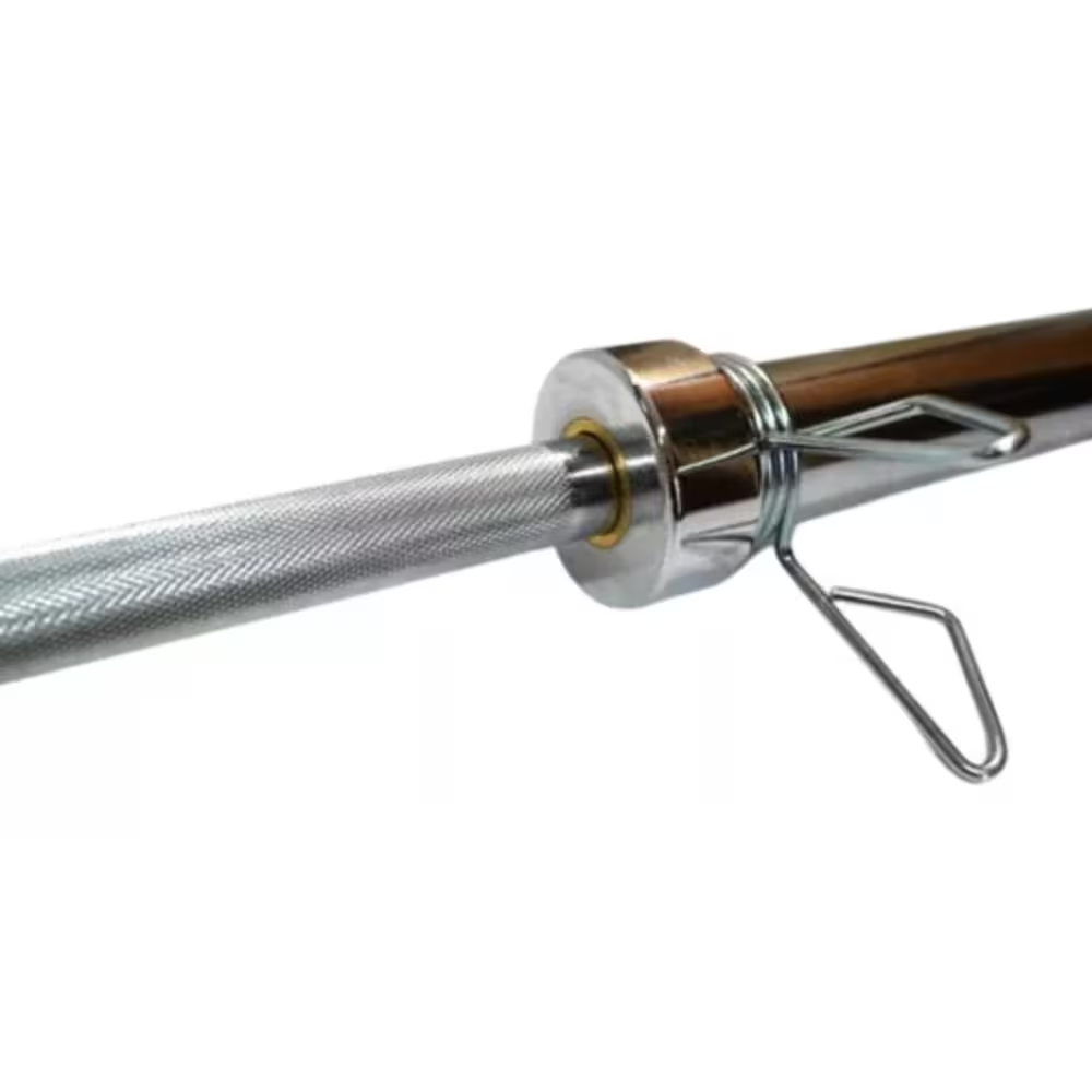 Barra olímpica de Crossfit 1.8m con baleros, cap.1500 lbs