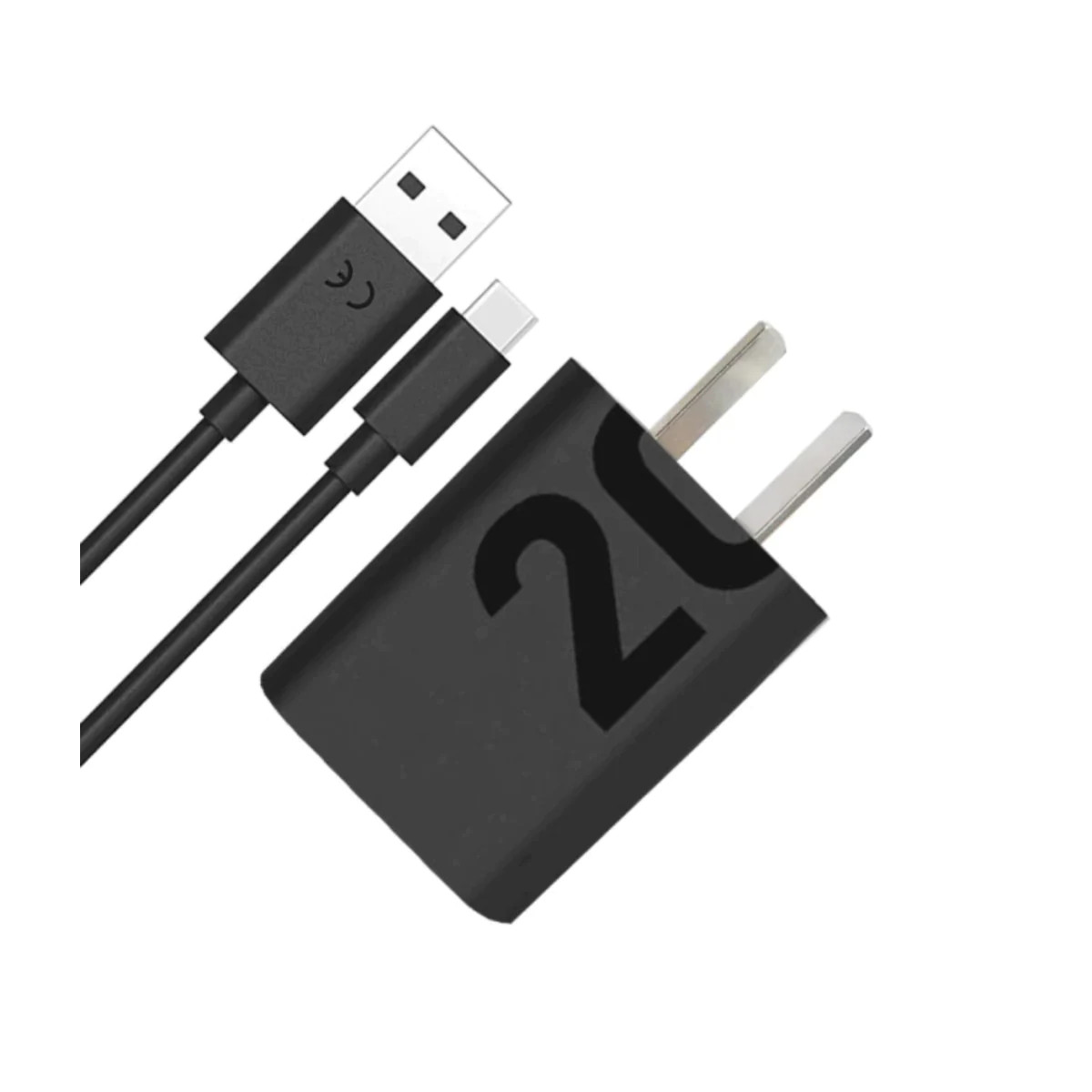 Cargador Motorola 20W salida USB con cable USB C Turbo Power