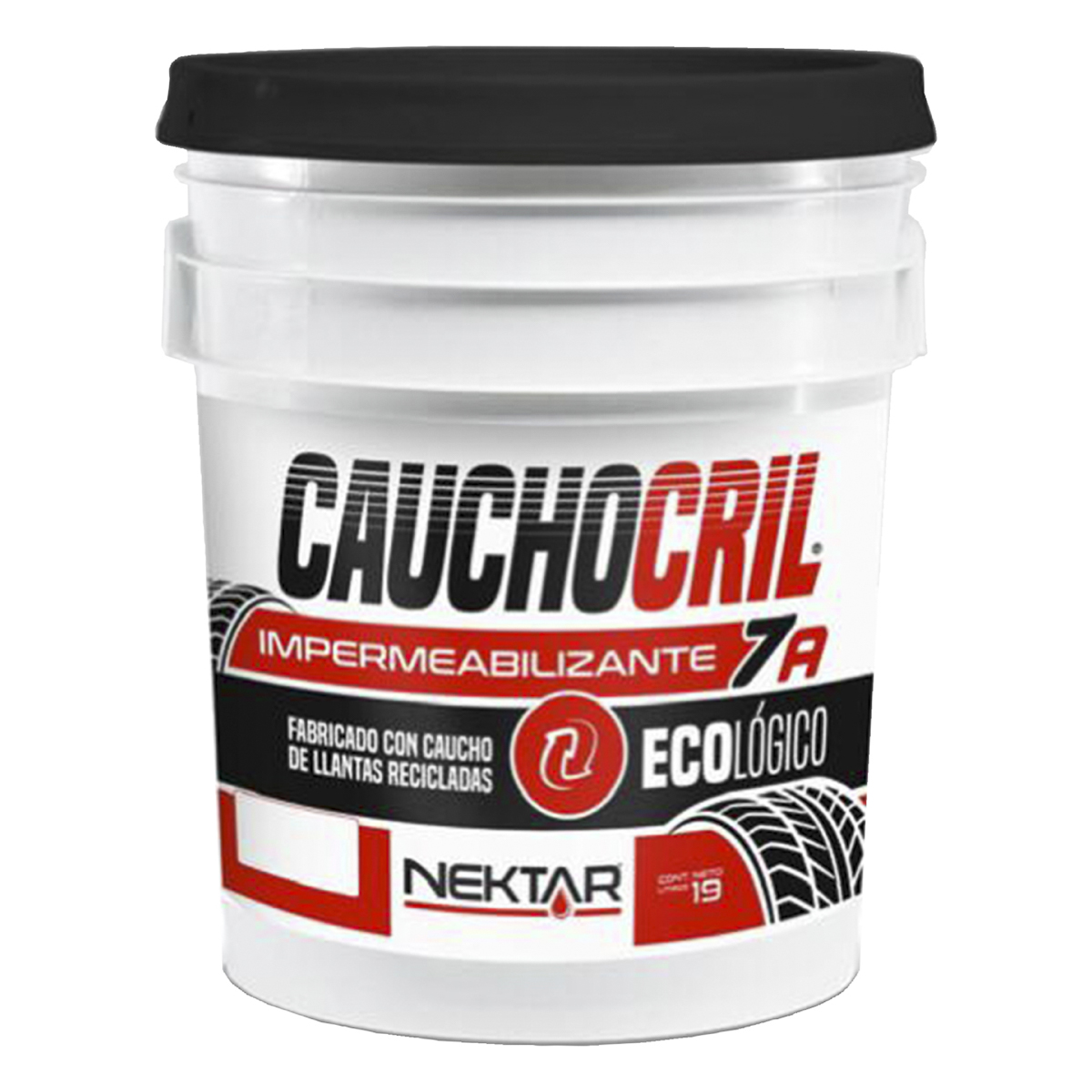 Impermeabilizante 7 Años 19L Blanco Caucho Cauchocril 28700