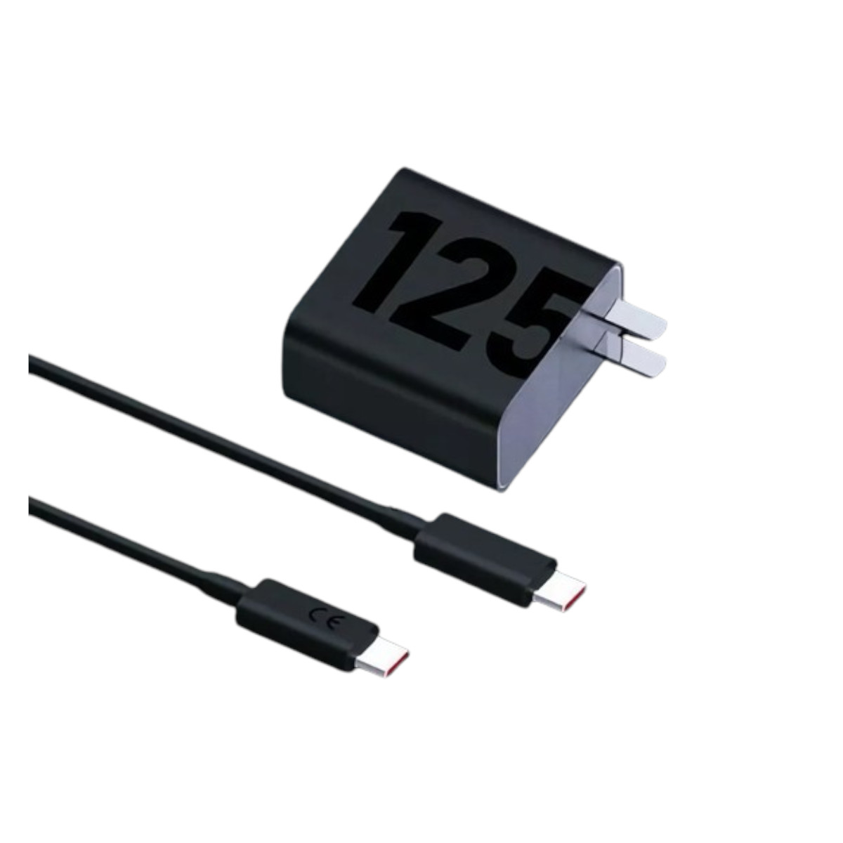 Cargador Motorola 125W salida tipo C Carga Rápida con Cable.