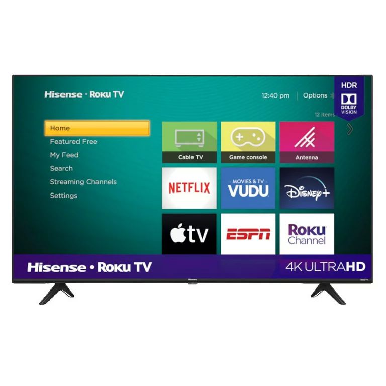 Hisense Smart TV 58" con sistema Roku, LED 4K HDR, modelo 58R6E3