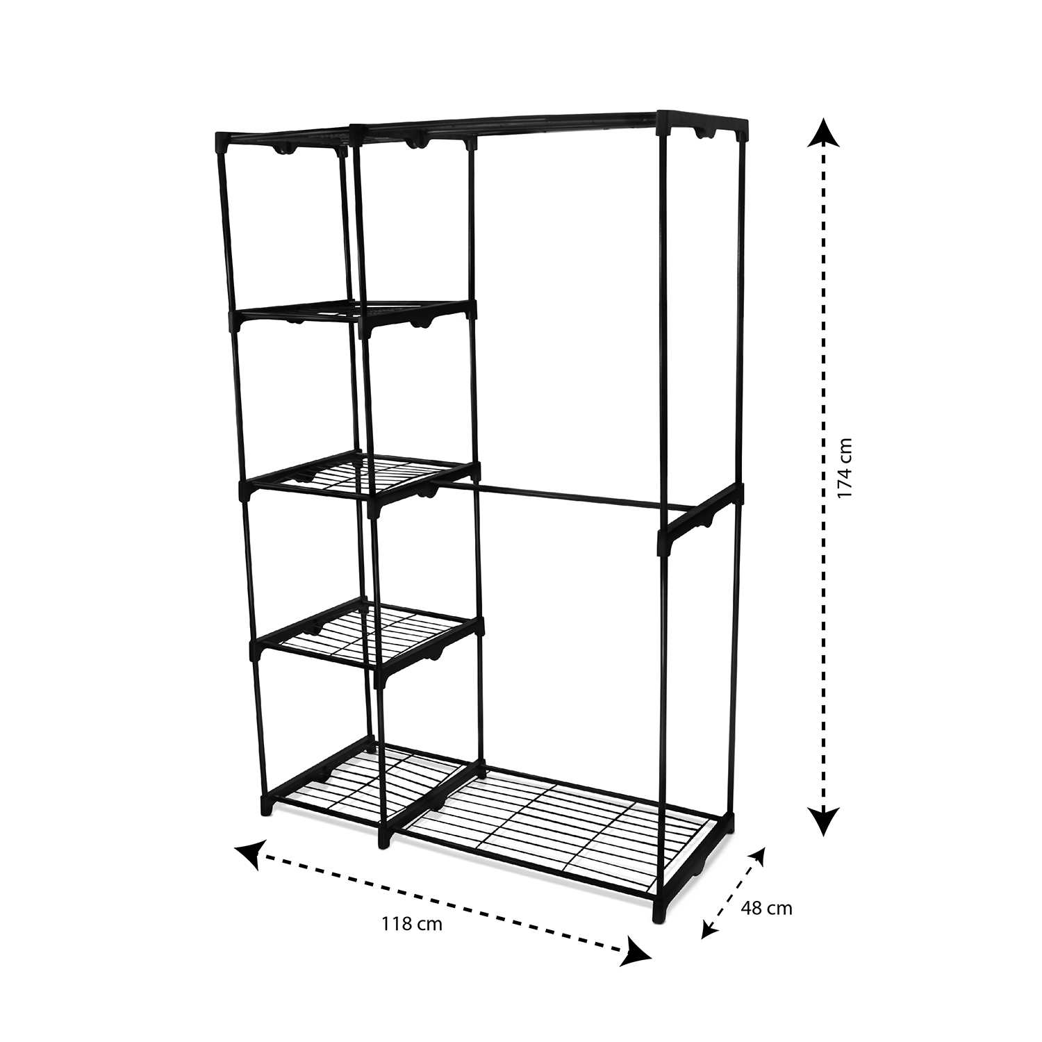 Closet Minimalista ,Guardarropa Ropero Tubular Metálico 