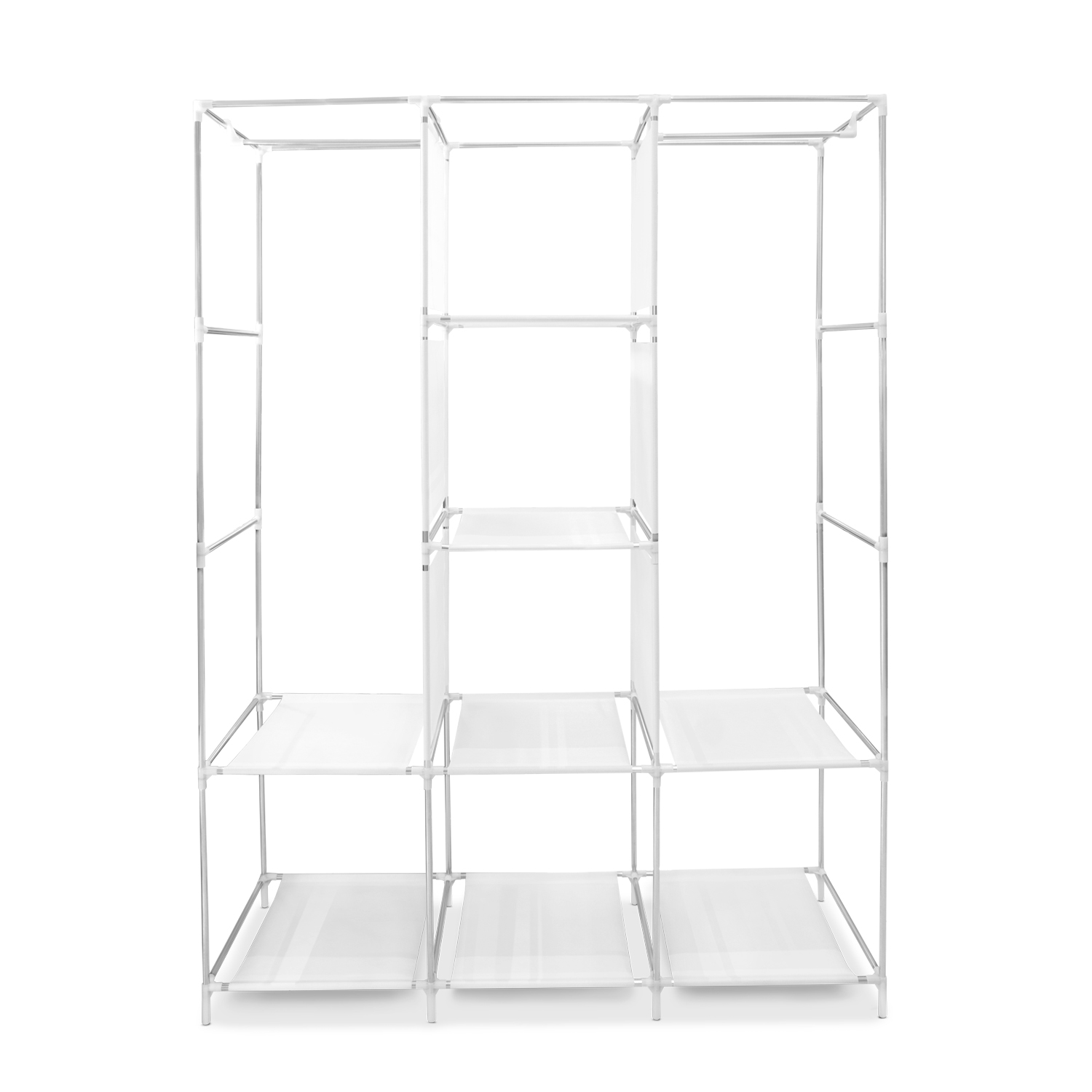 Closet Portátil Negro ,Ropero Armable De Tela 3 Puertas Para Ropa