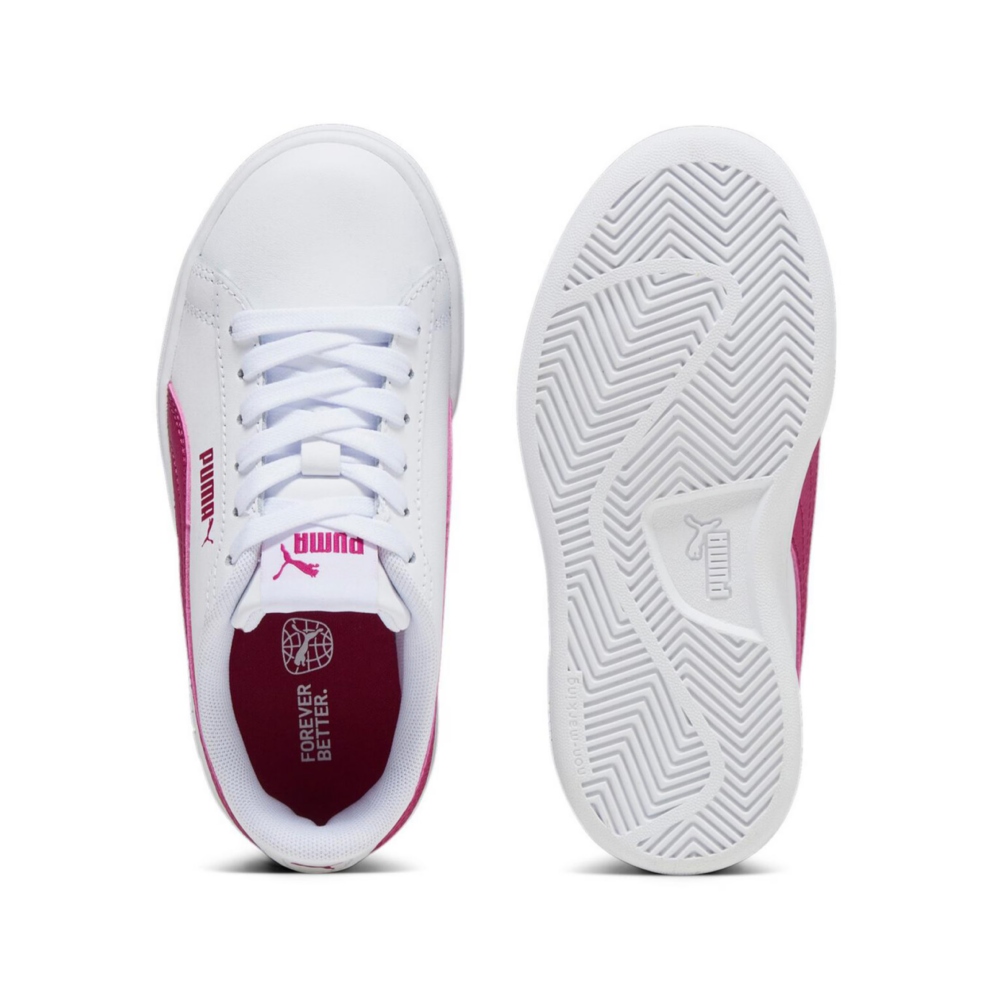 Tenis Casual Puma Smash 3.0 LPS Blanco/Rosa 392032 10.