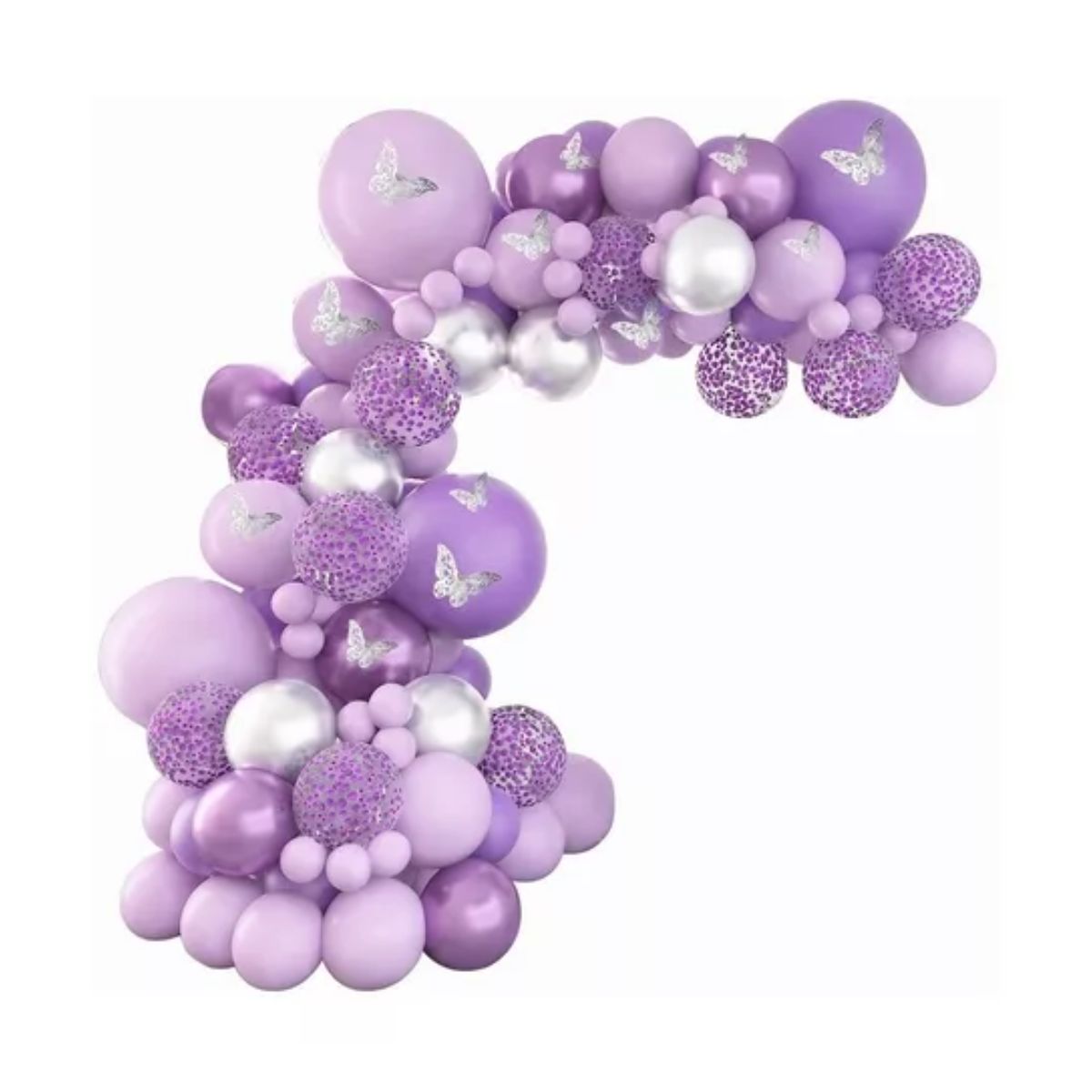 Guirnalda De Globos Mariposa Kit De Globos Para Cumpleaños Morado