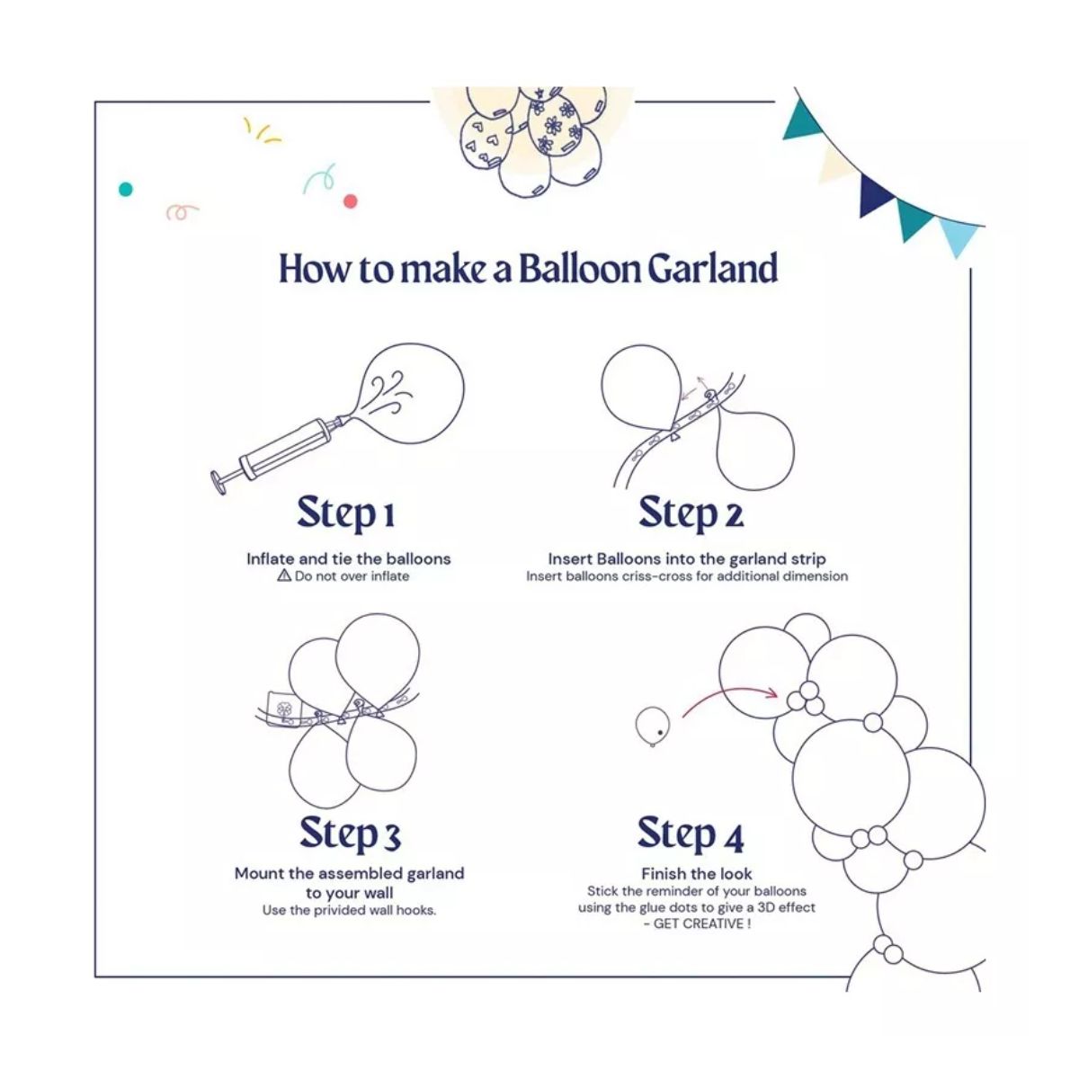 Guirnalda De Globos Arco Boda Cumpleaños Fiesta Decoración Cafe/Blanco