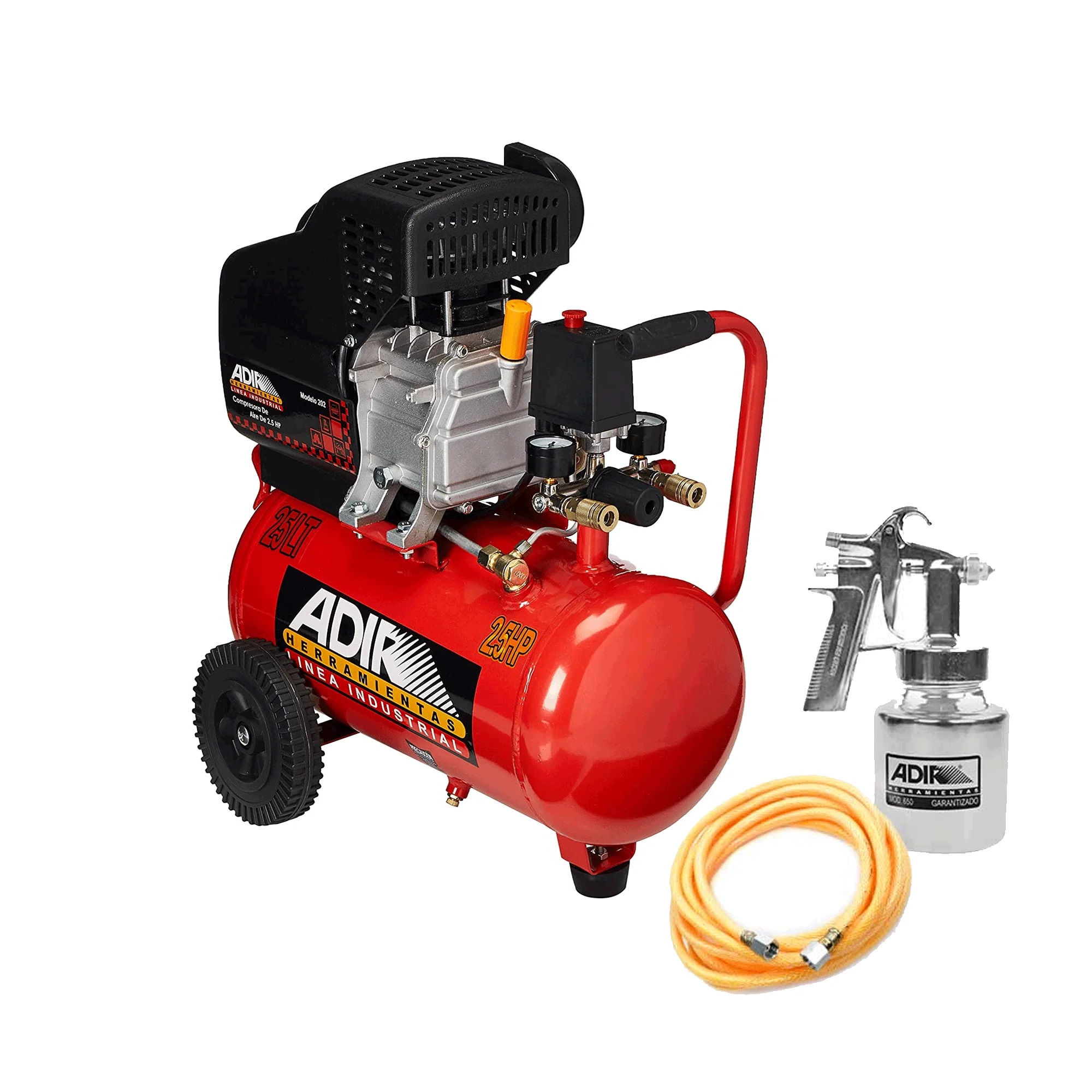 Compresor Moto Lubricado 120V 2850Rpm 2.5Hp 25 Adir 2030-K-G