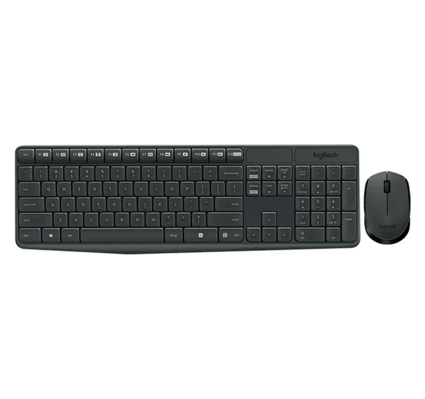 Kit de Teclado y Mouse Logitech MK235, Inalámbrico, USB, Negro Español