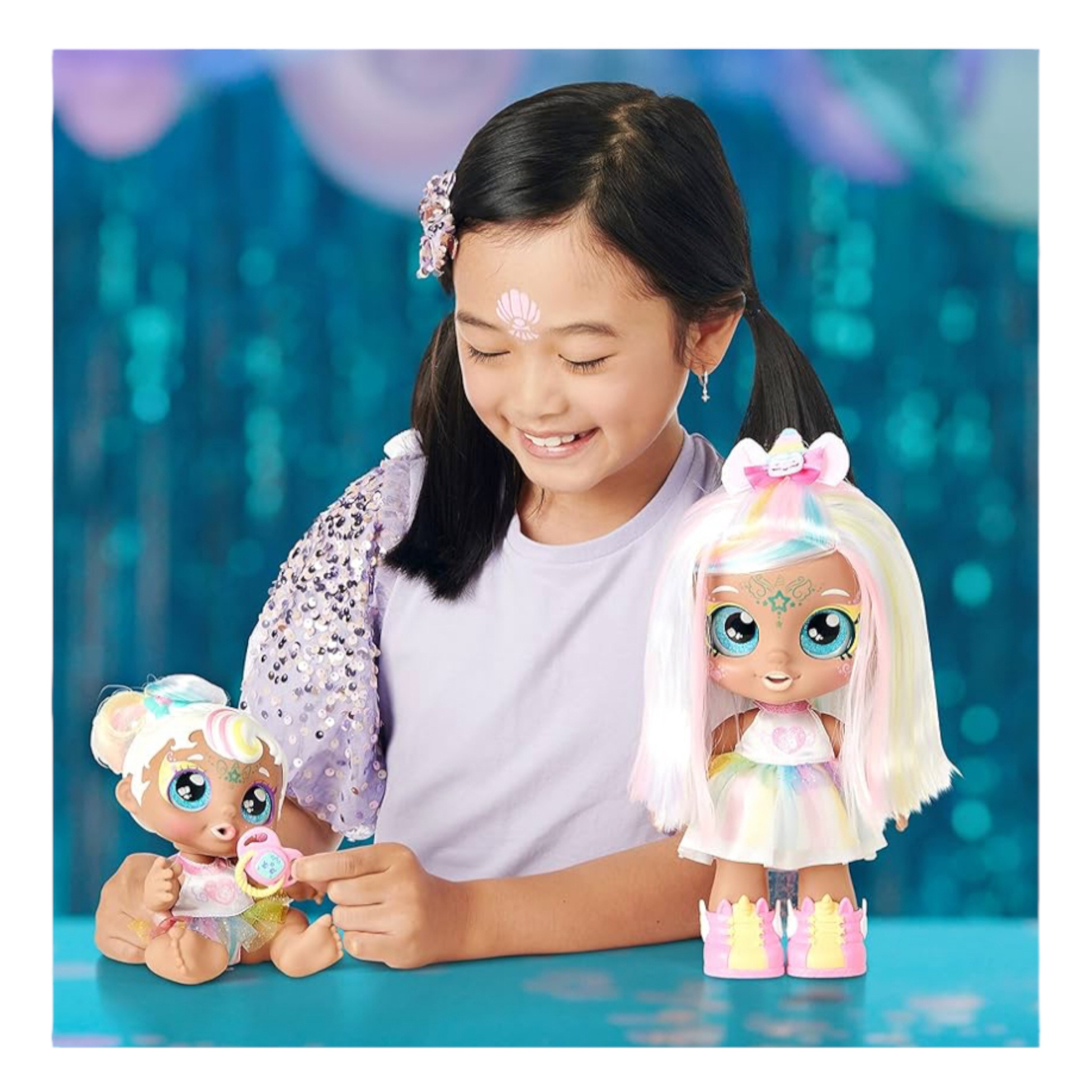 Muñeca KindiKids Disfraz Mágico Masha Mello Unicornio