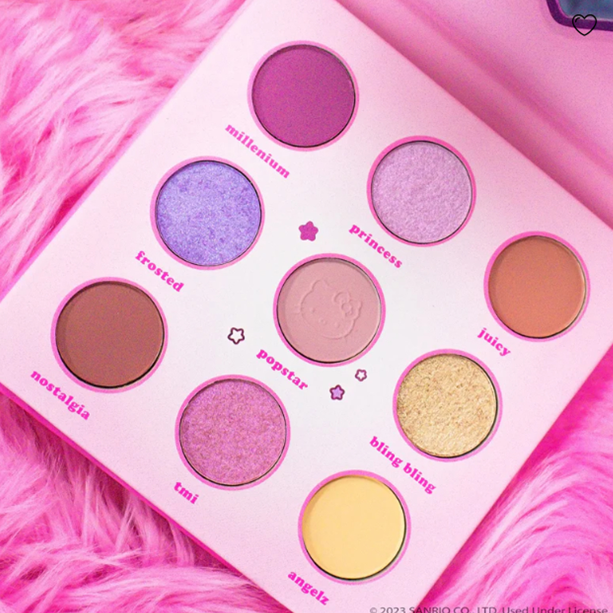 Paleta Sombras 9 Tonos Ultrapigmentados Hello Kitty.