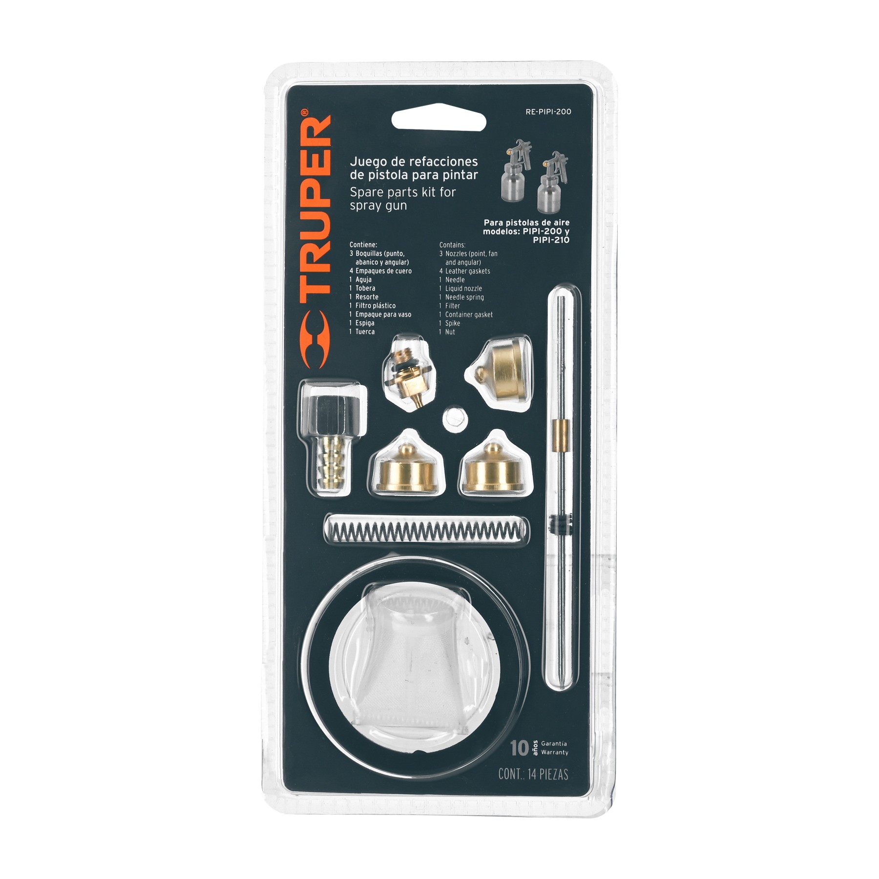 REPUESTOS DE PISTOLAS PARA PINTAR, PIPI-200, TRUPER 15027
