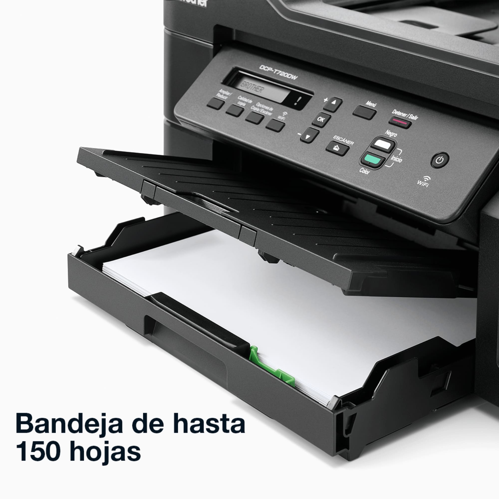 Impresora Multifuncional Brother InkBenefit Tank DCP-720DW, Sistema de Tinta Continua, USB, Wi-Fi, Dúplex, 30 ppm Negro, 26 ppm Color.