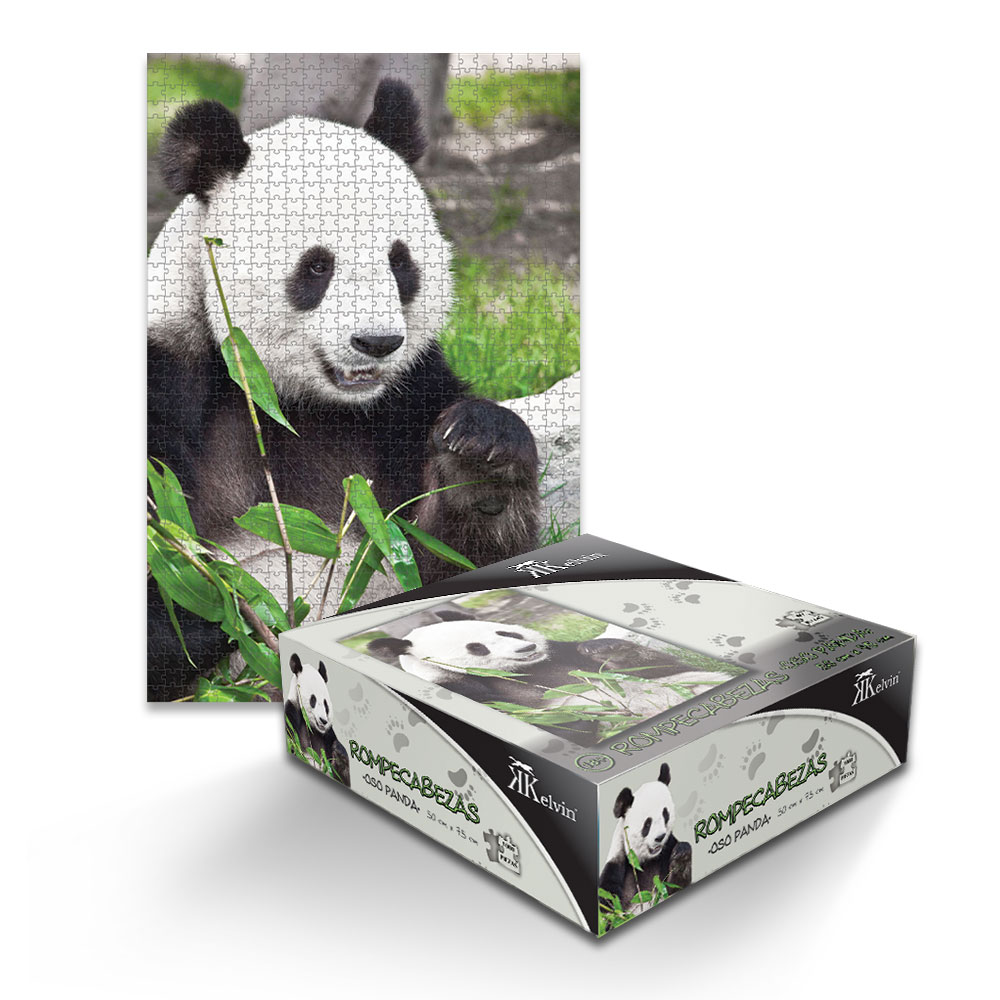 ROMPECABEZAS 1000PZAS CH OSO PANDA KELVIN