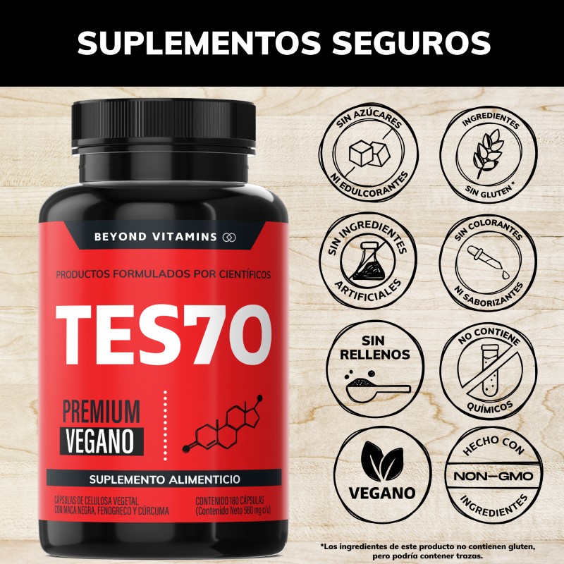 Suplemento Alimenticio Beyond Vitamins TESTO Vitaminas para Hombres  - Testosterona 180 cápsulas