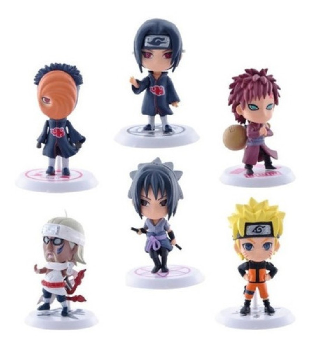 Paquete De 6 Figuras De Acción De Pvc De Naruto Anime