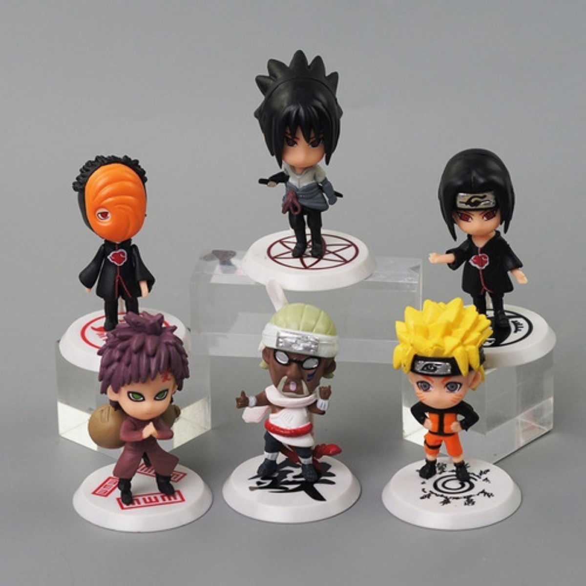 Paquete De 6 Figuras De Acción De Pvc De Naruto Anime