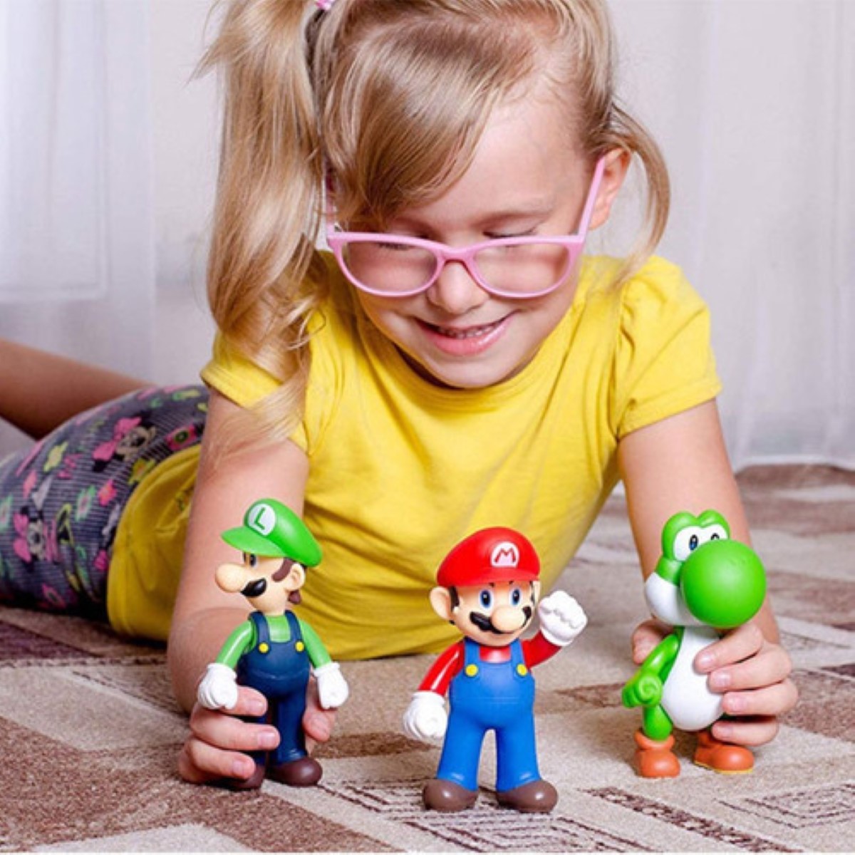 Figuras Super Mario Bros Niños Juguetes 6 Piezas