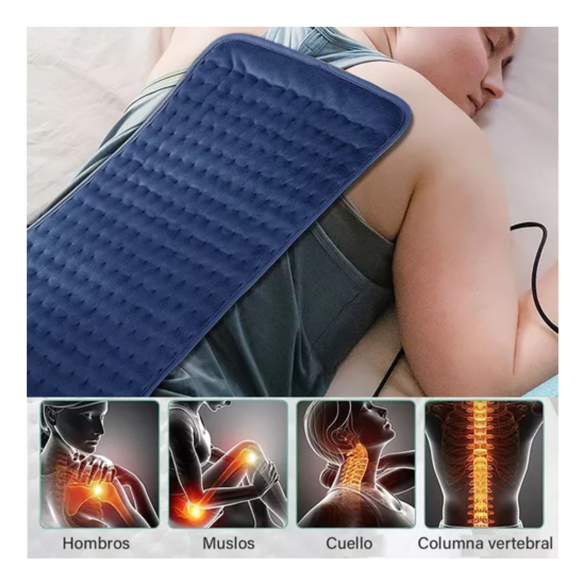 Almohadilla Termica, Cojin Termico Electrico Fisioterapia Azul