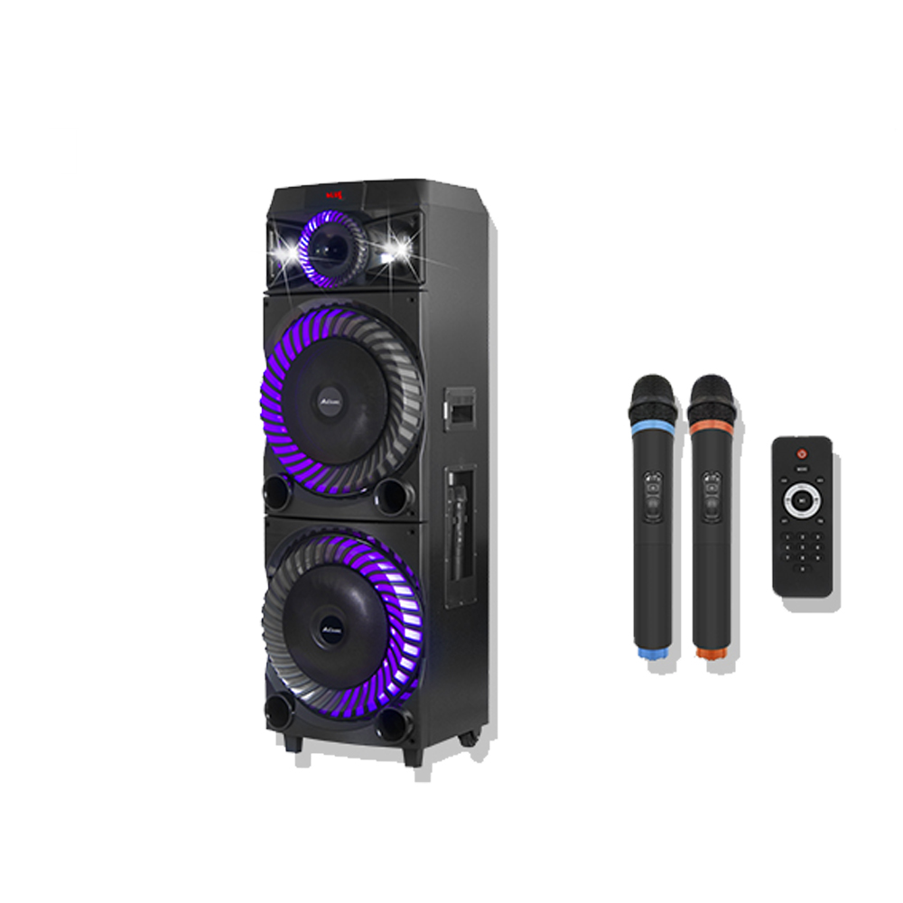 Bocina Bluetooth Portátil Doble Bocina de 12 Pulgadas Radio FM