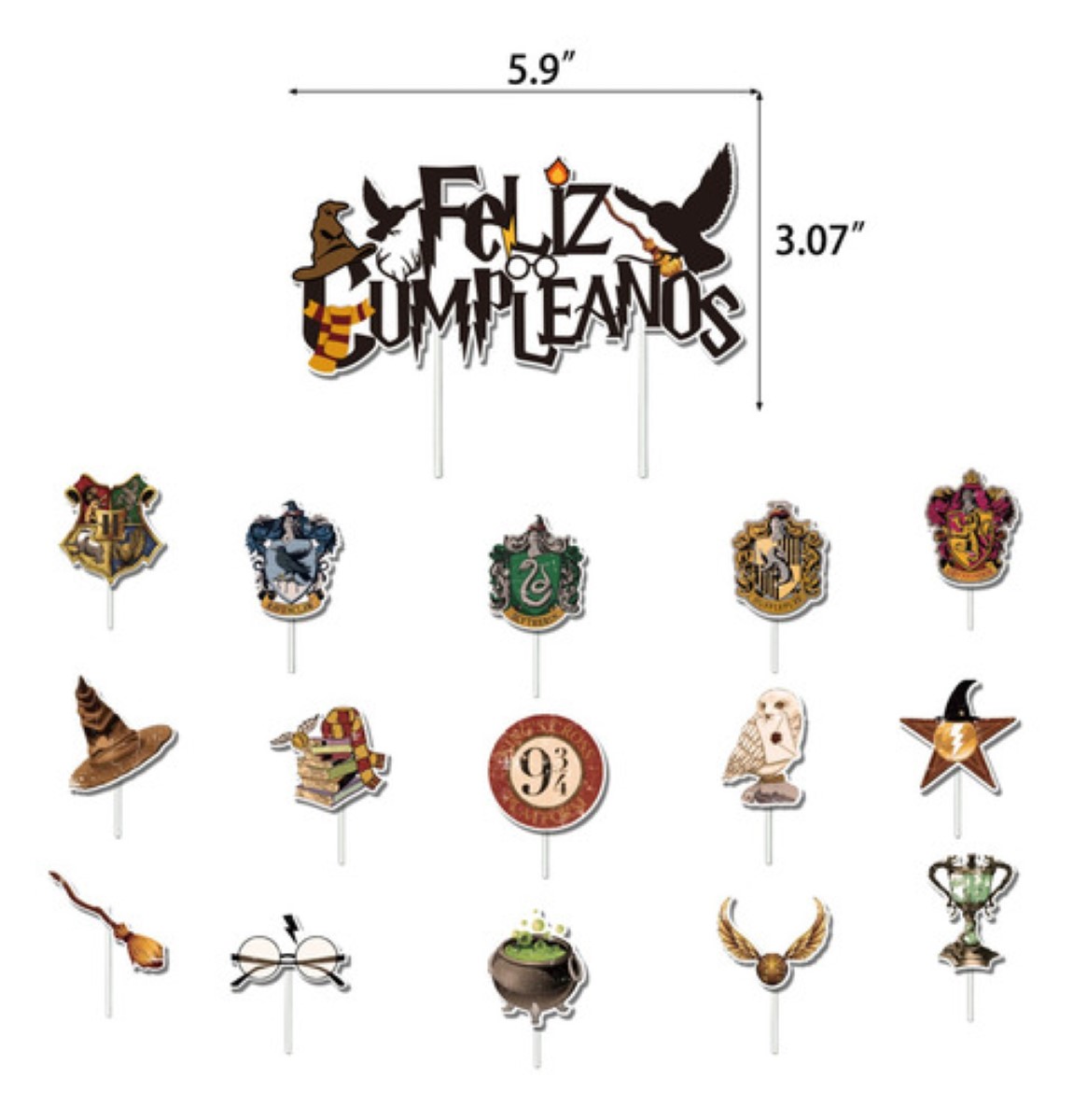 Globos De Cumpleaños Decoracion Fiesta Harry Potter Infantil 