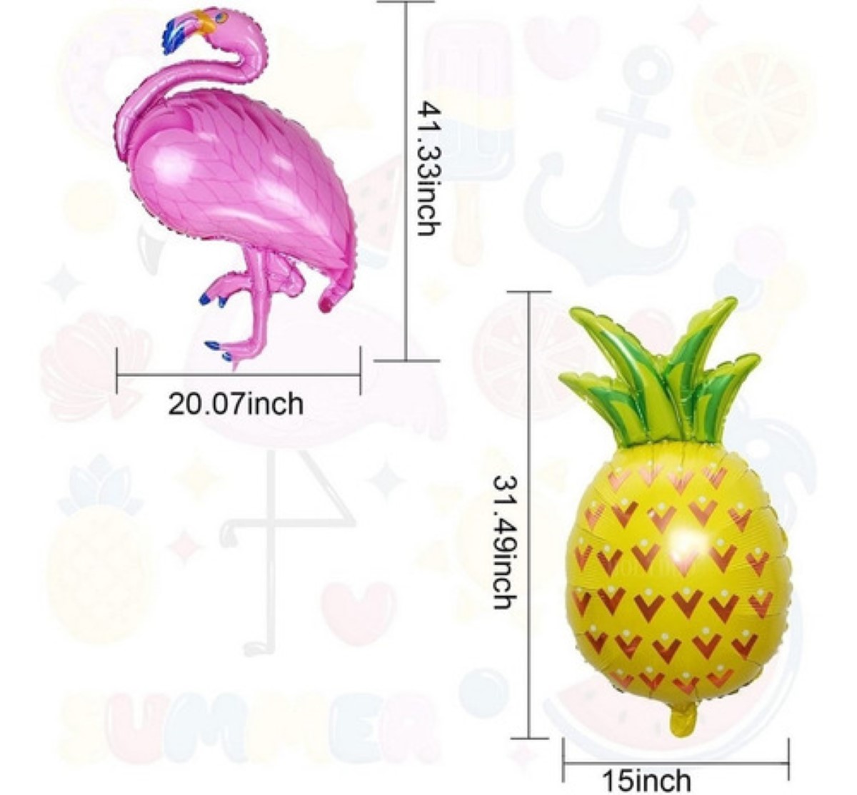 Decoracion Fiesta Hawaiana Kit De Globos Flamenco Tropical