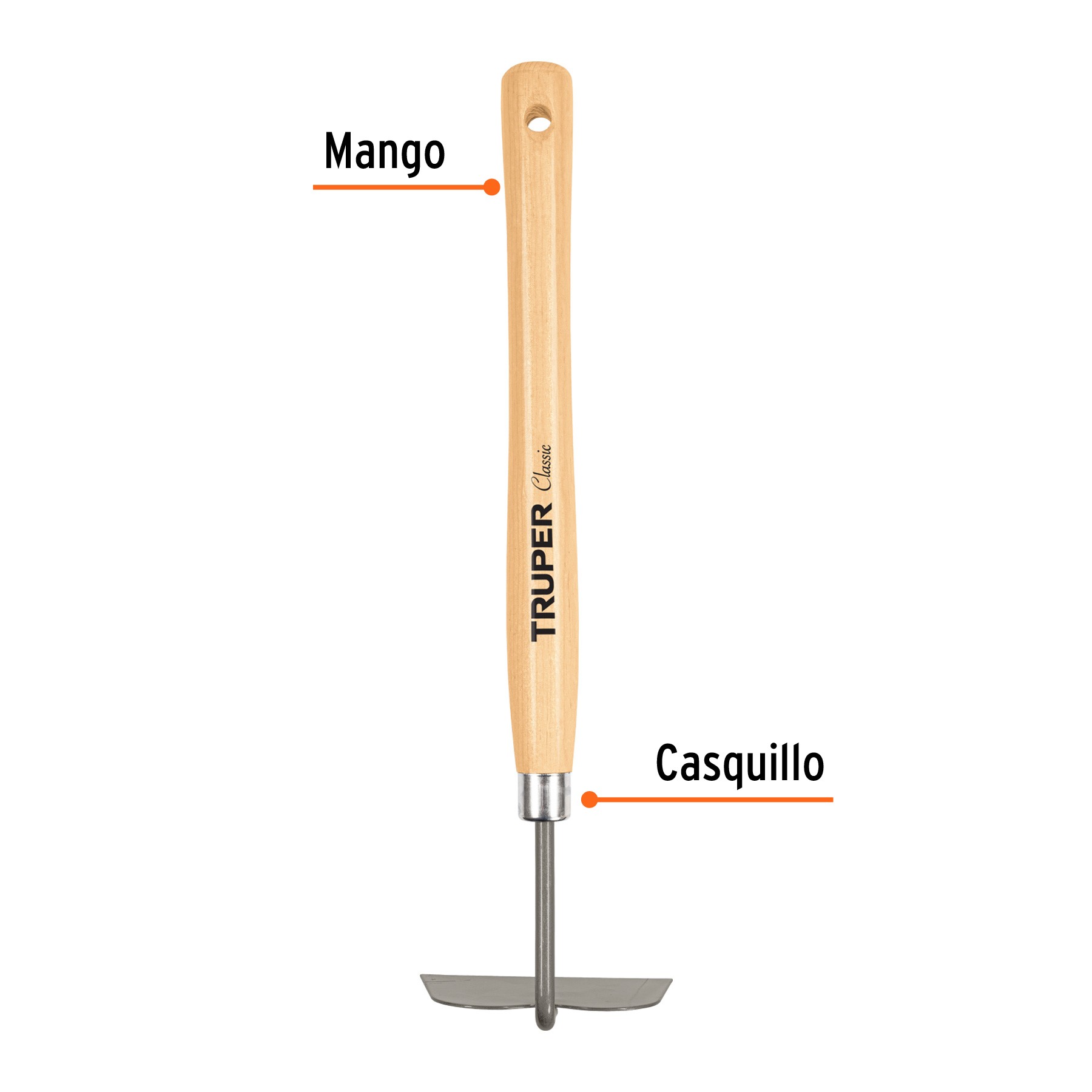 AZADÓN PARA JARDÍN, MANGO DE 15", TRUPER 15038