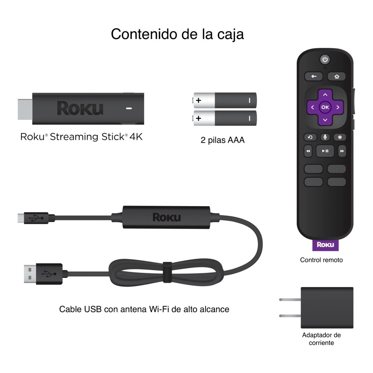 Dispositivo Roku Streaming Stick 4k Con Hdmi Wifi 3820R