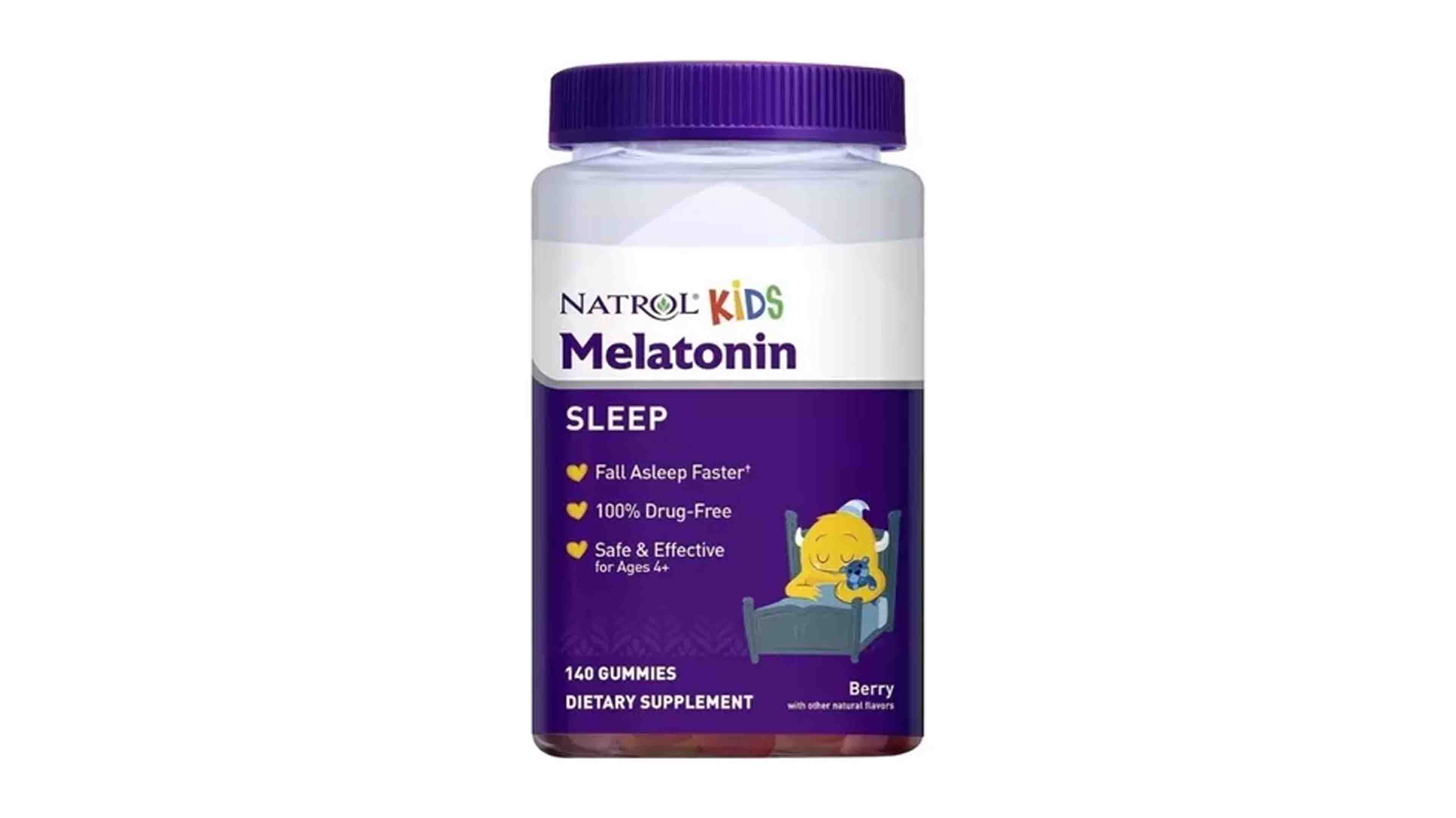 Melatonina Natrol Niños 140 Gomitas Sabor Frutas Tropicales