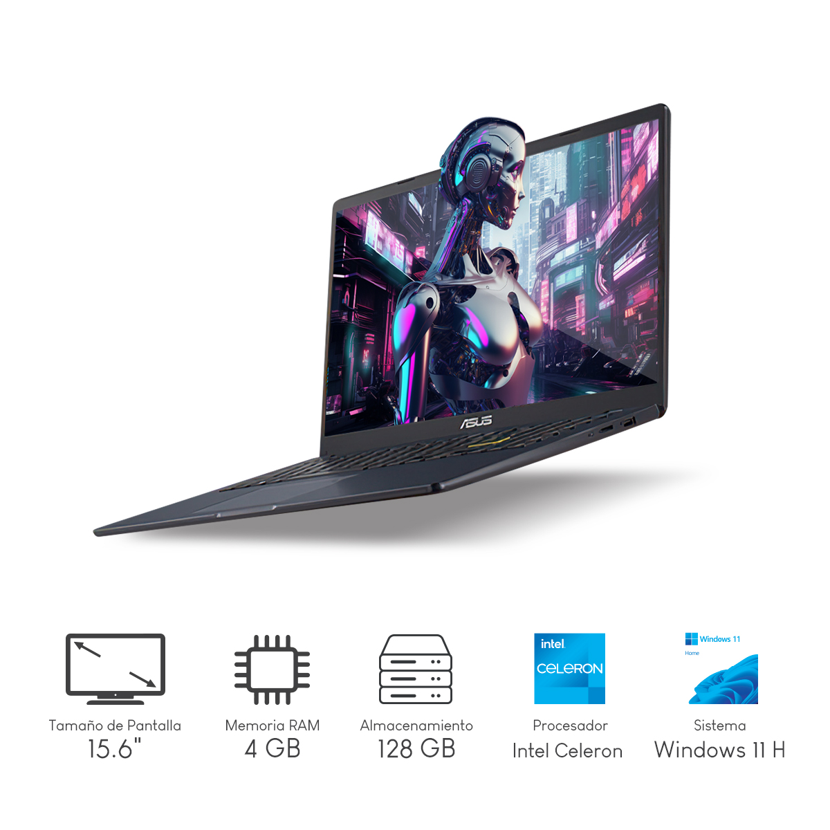 Combo Laptop HP 245 G9 amd Ryzen 3 8GB 256GB 14Pulg HD W11H + Impresora