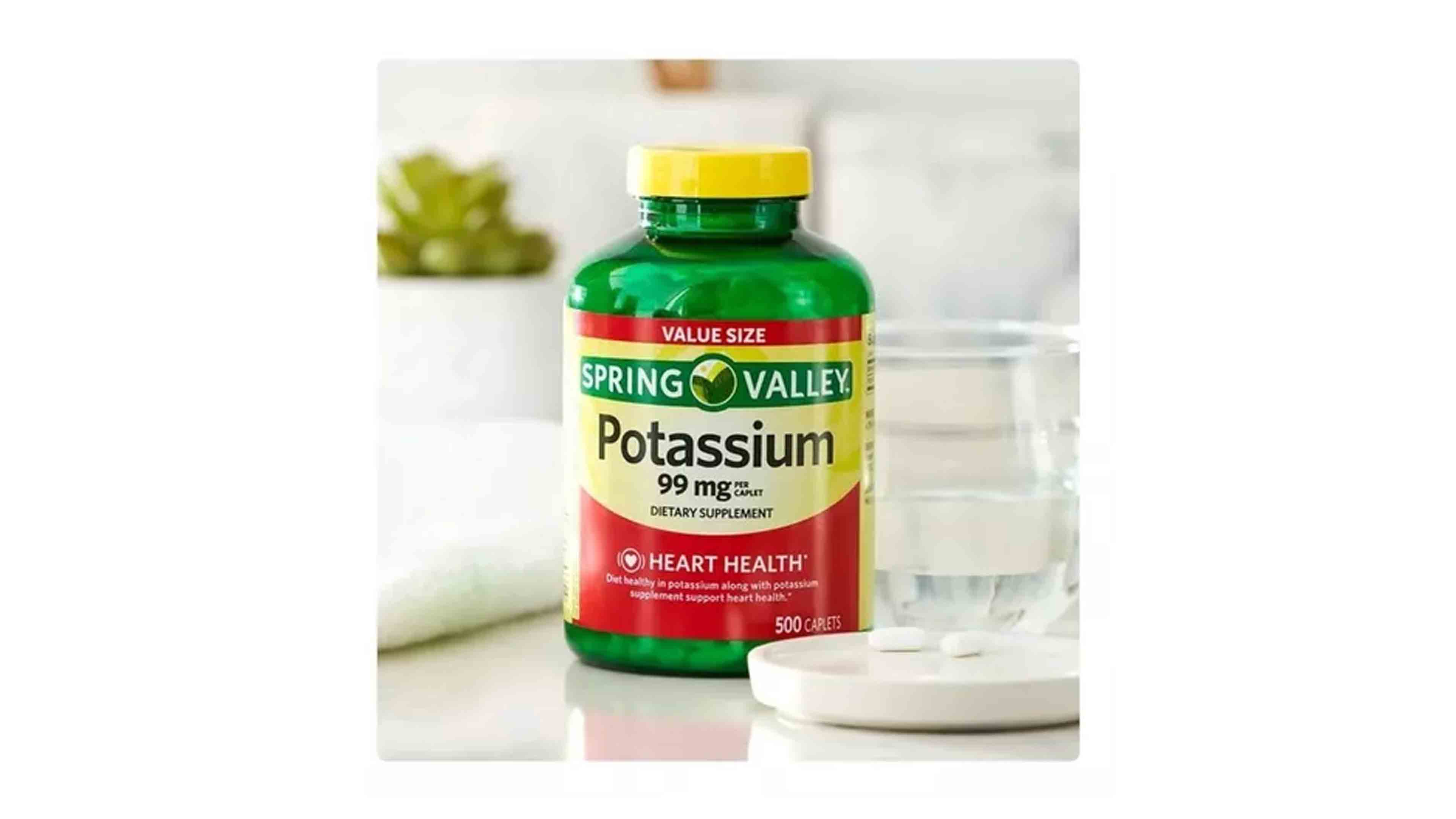 Potasio 99mg Spring Valley 500 capsulas Potassium Equilibrio PH 