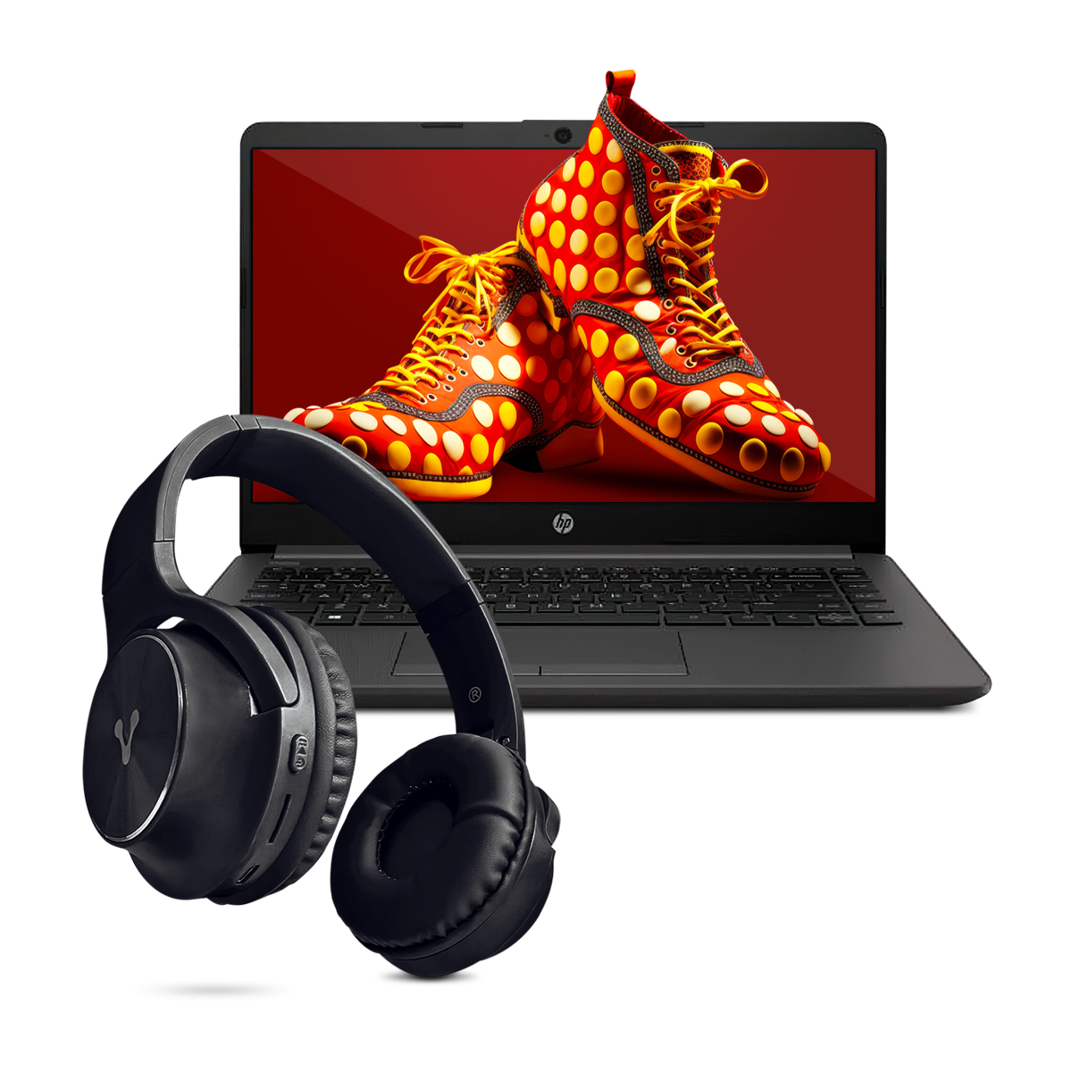 Combo Laptop HP 240 G8 Intel CI3-1115G4 2C 8GB 1tb HDD 14Pulg HD W11H Black + Audífonos